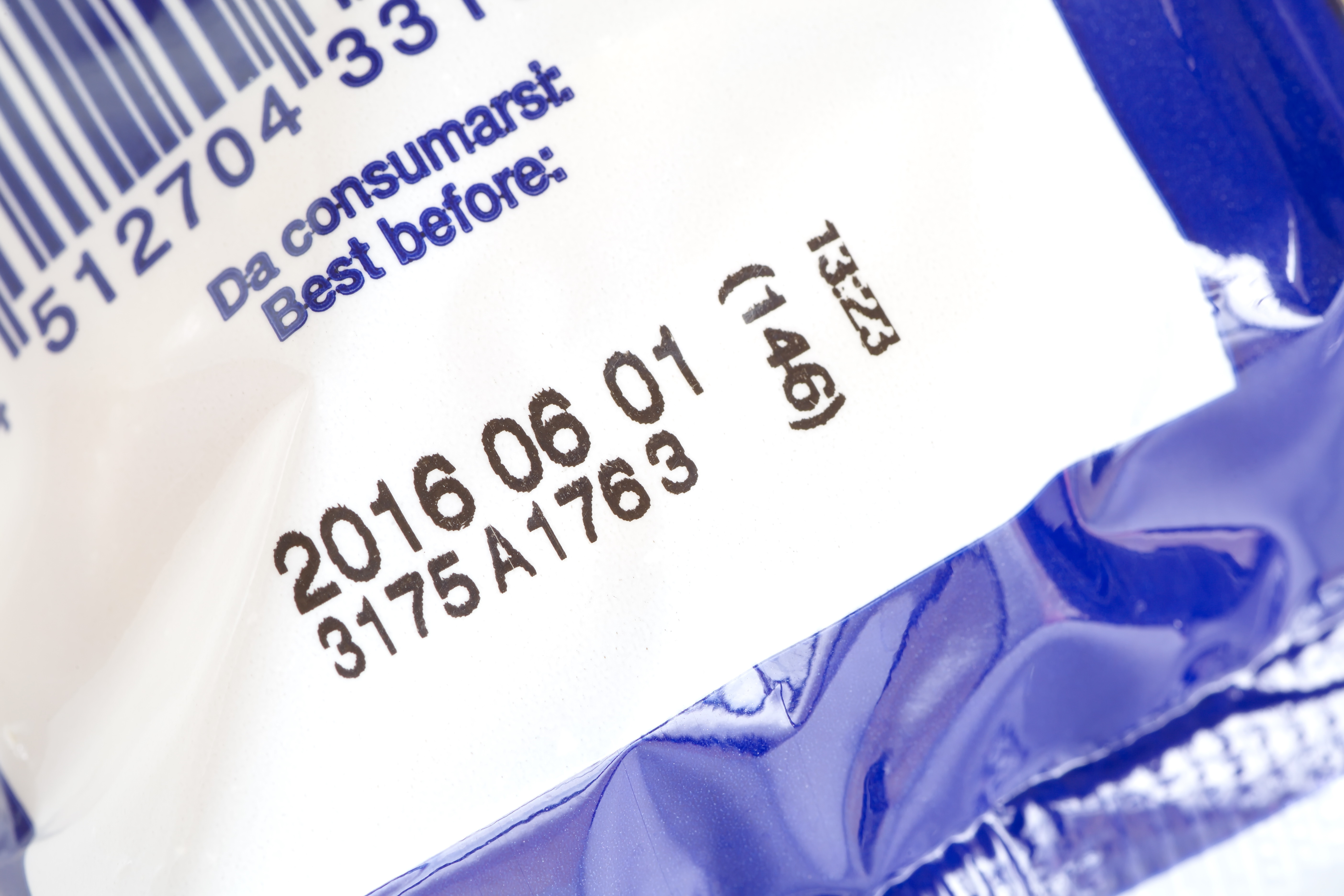 Best before food labels