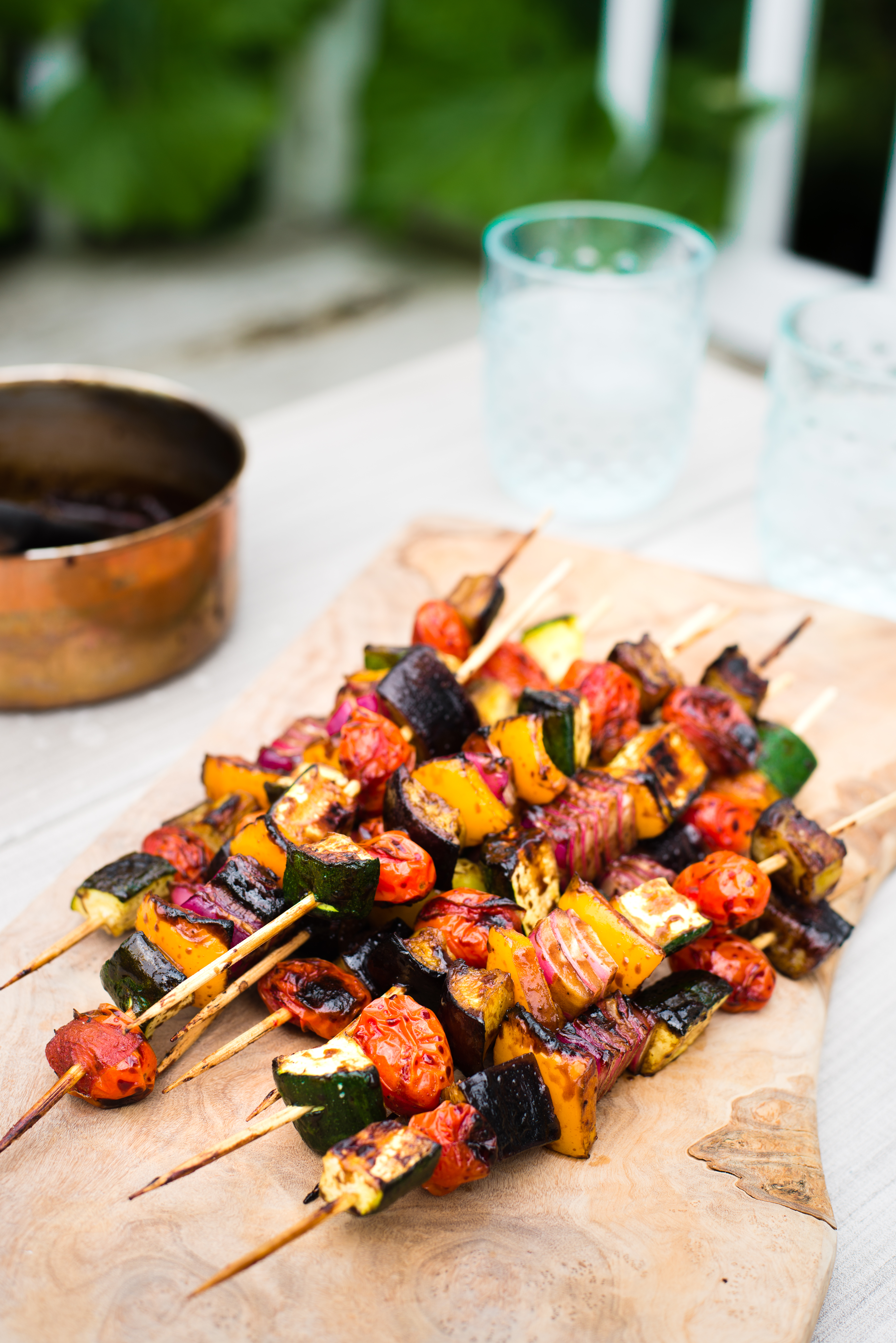 Skewered Balsamic Veggies