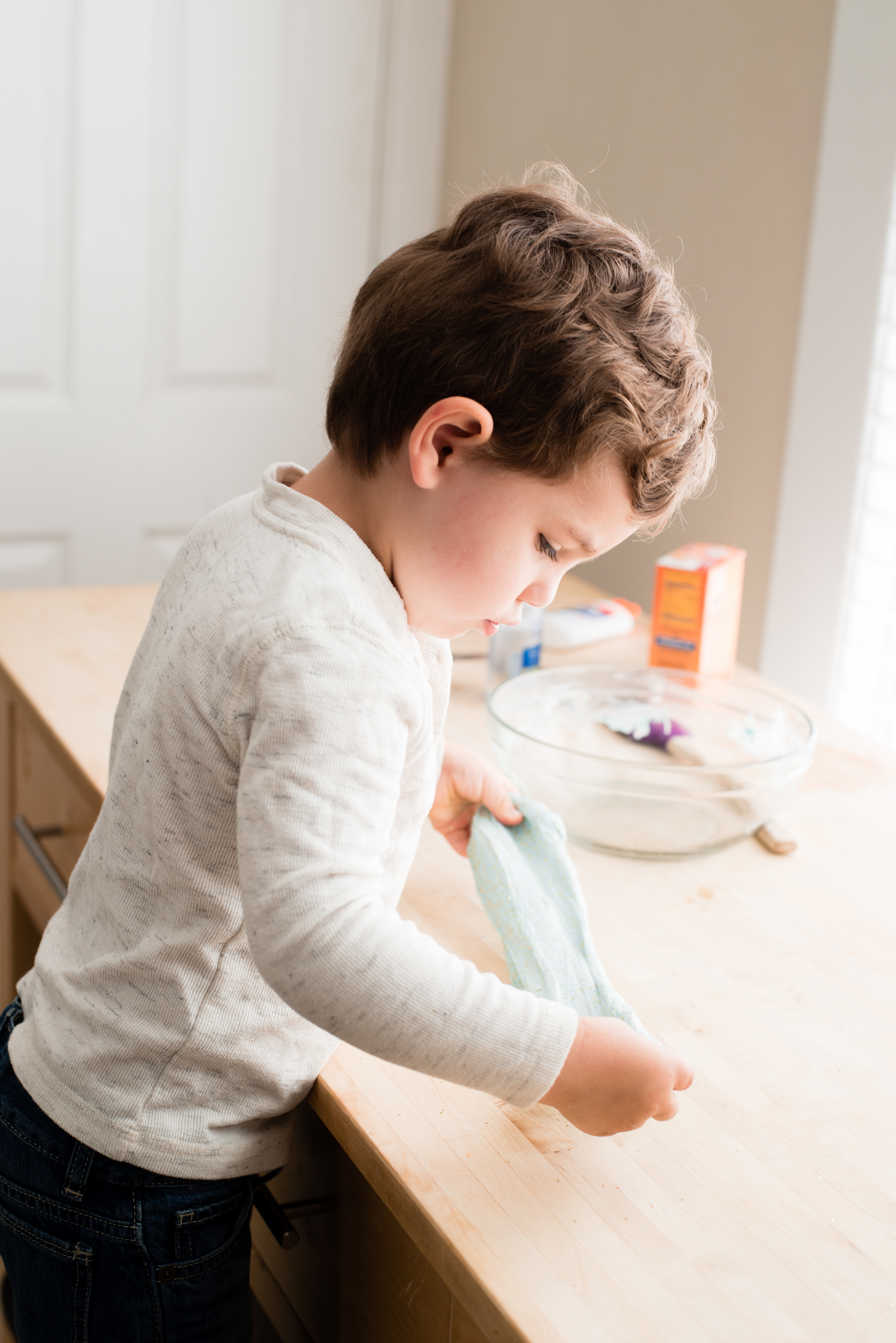 Easy Slime Recipe without Contact Solution (safe for kids!)