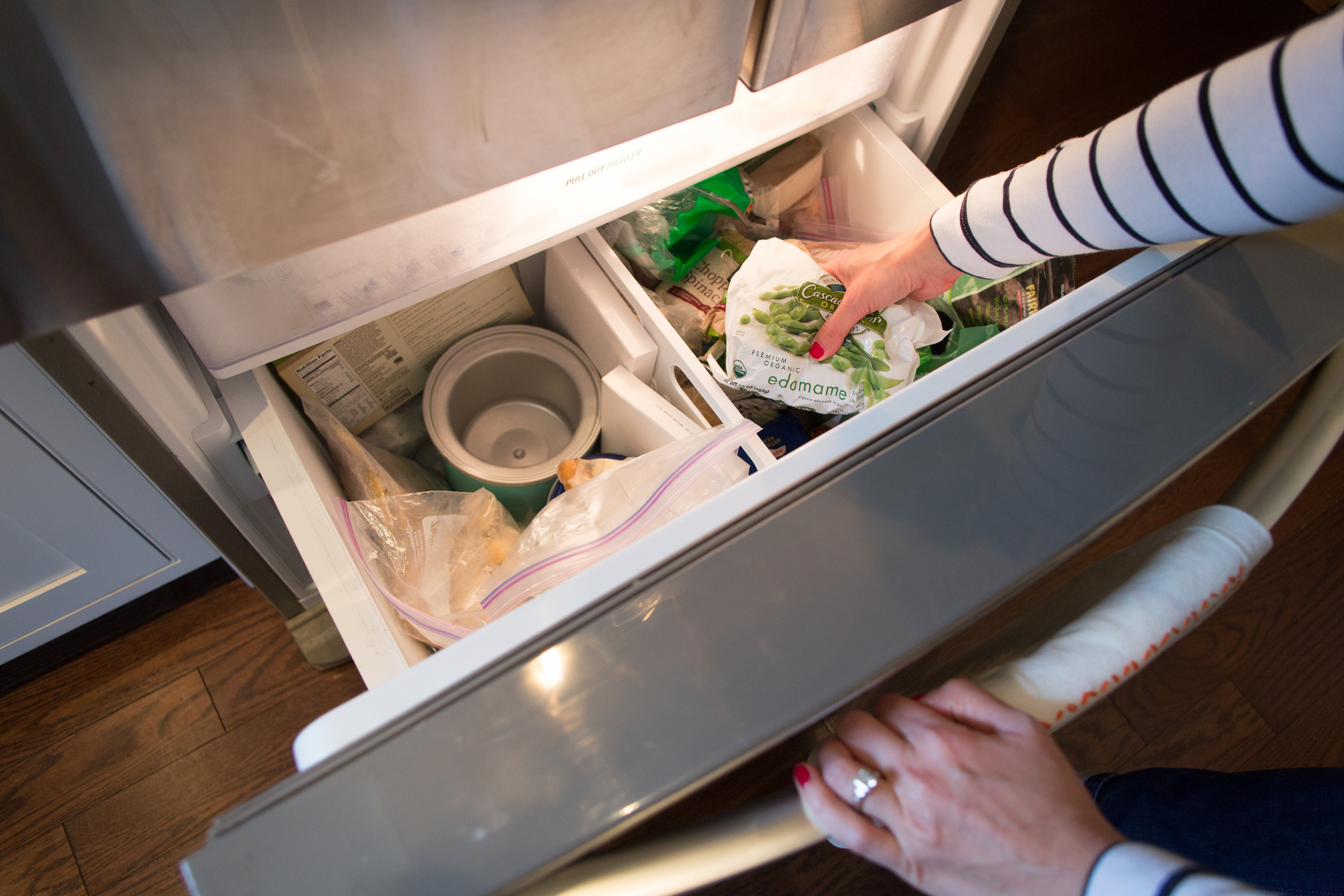 freezer storage drawers