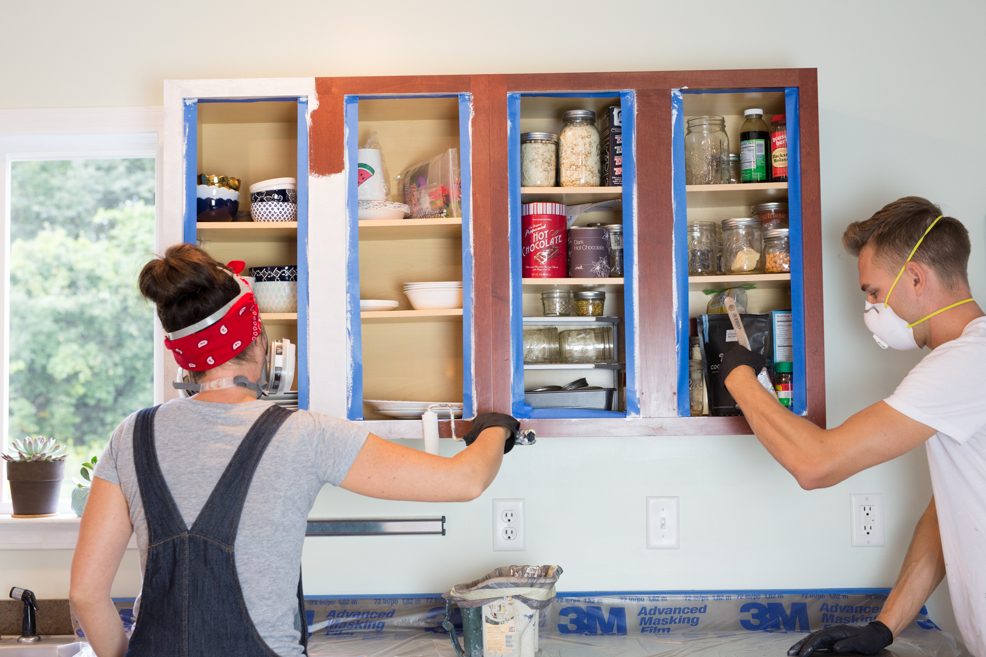 Preparation Paint Kitchen Cabinet