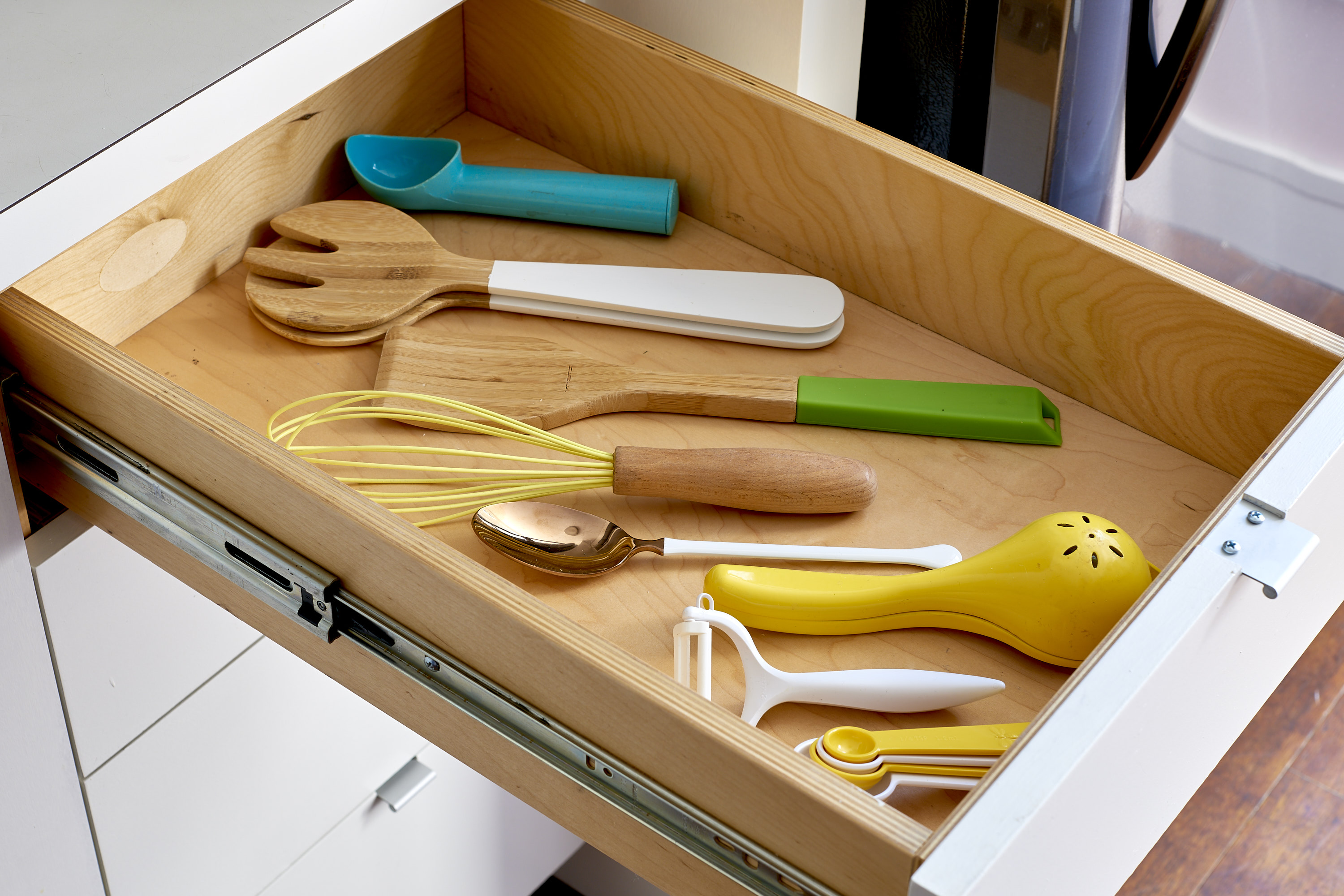 How To Build A Diagonal Drawer Organizer Kitchn