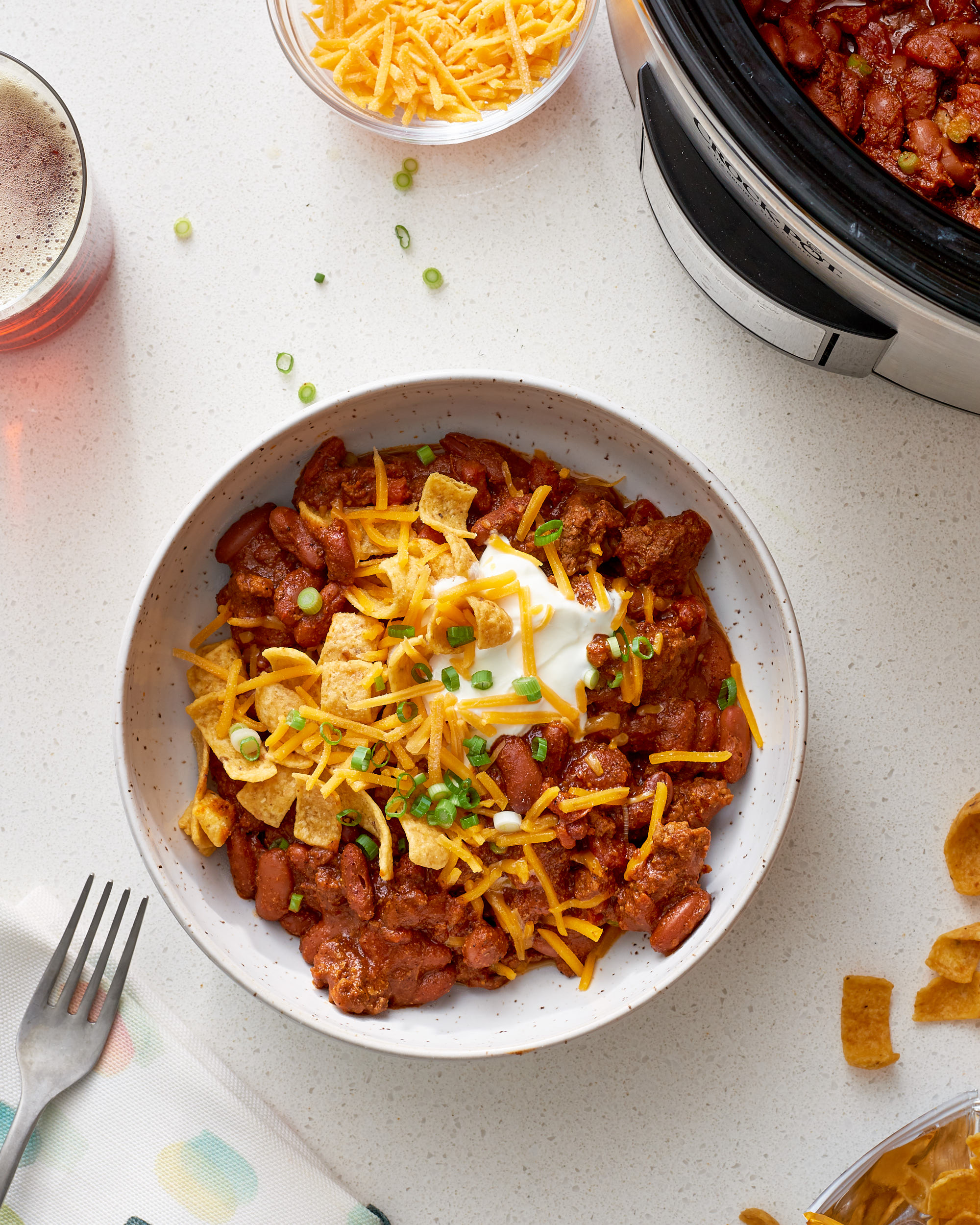 How To Make Slow Cooker Beef Chili The Simplest Easiest Method Kitchn