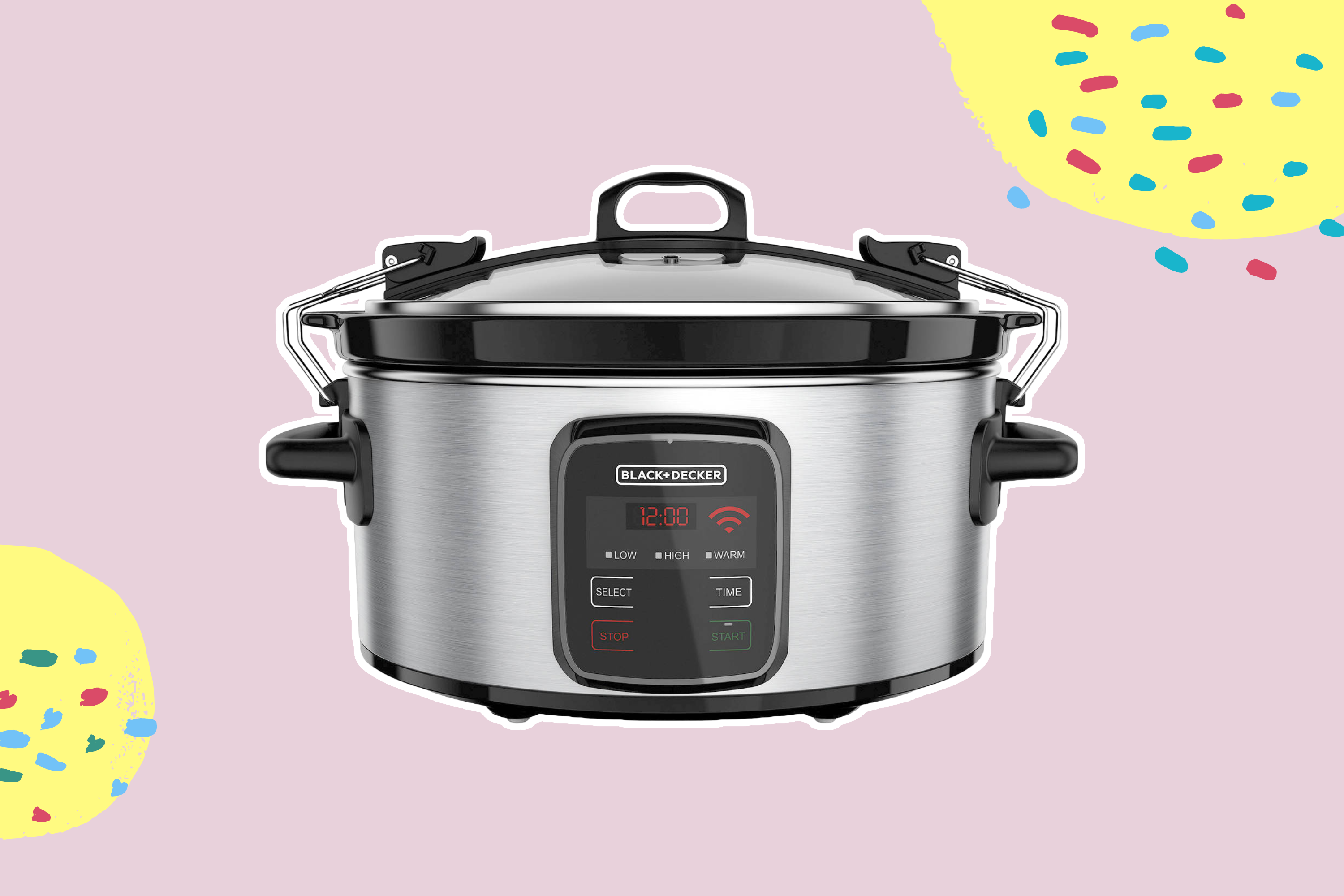 7-Quart Digital Slow Cooker with Chalkboard Surface - On Sale