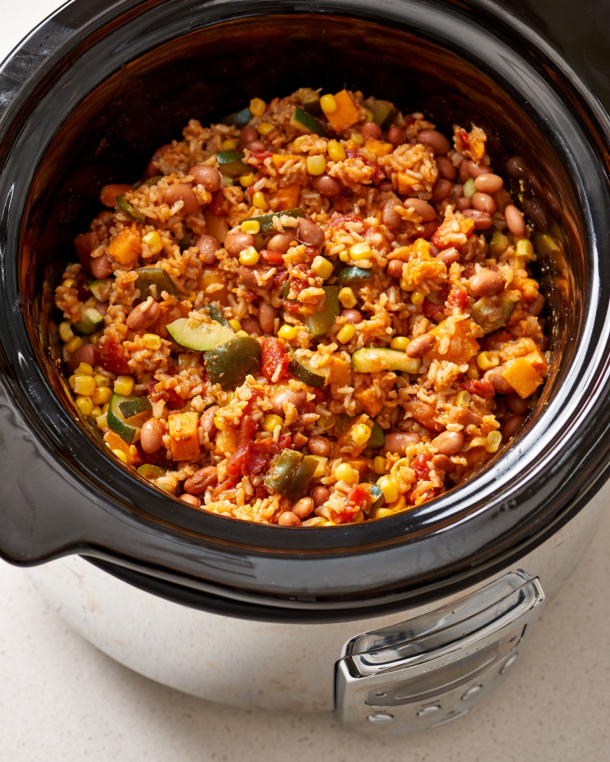 Taco Tuesday 2-Quart Red Round Slow Cooker at