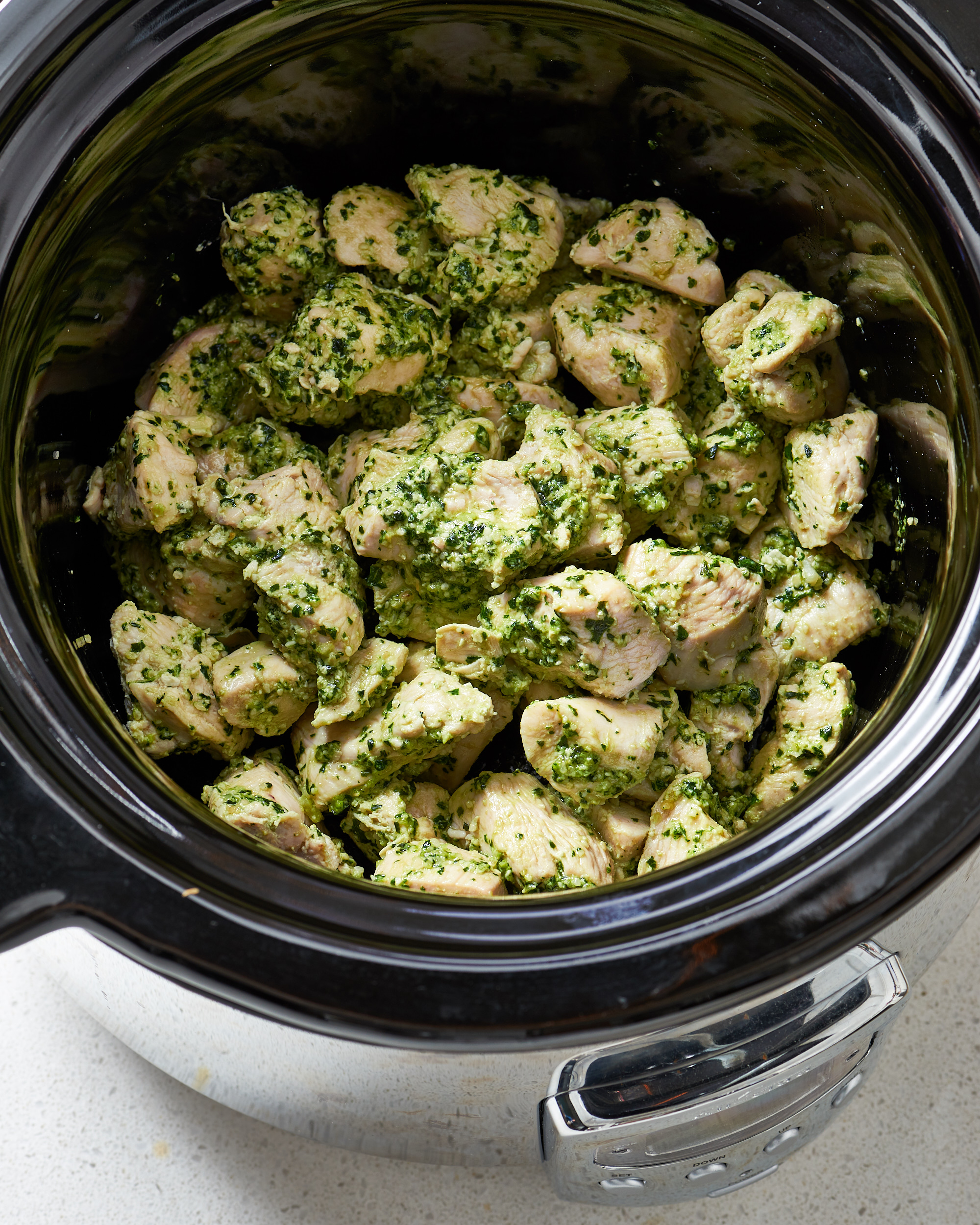 Slow Cooker Pesto Chicken Recipe Kitchn