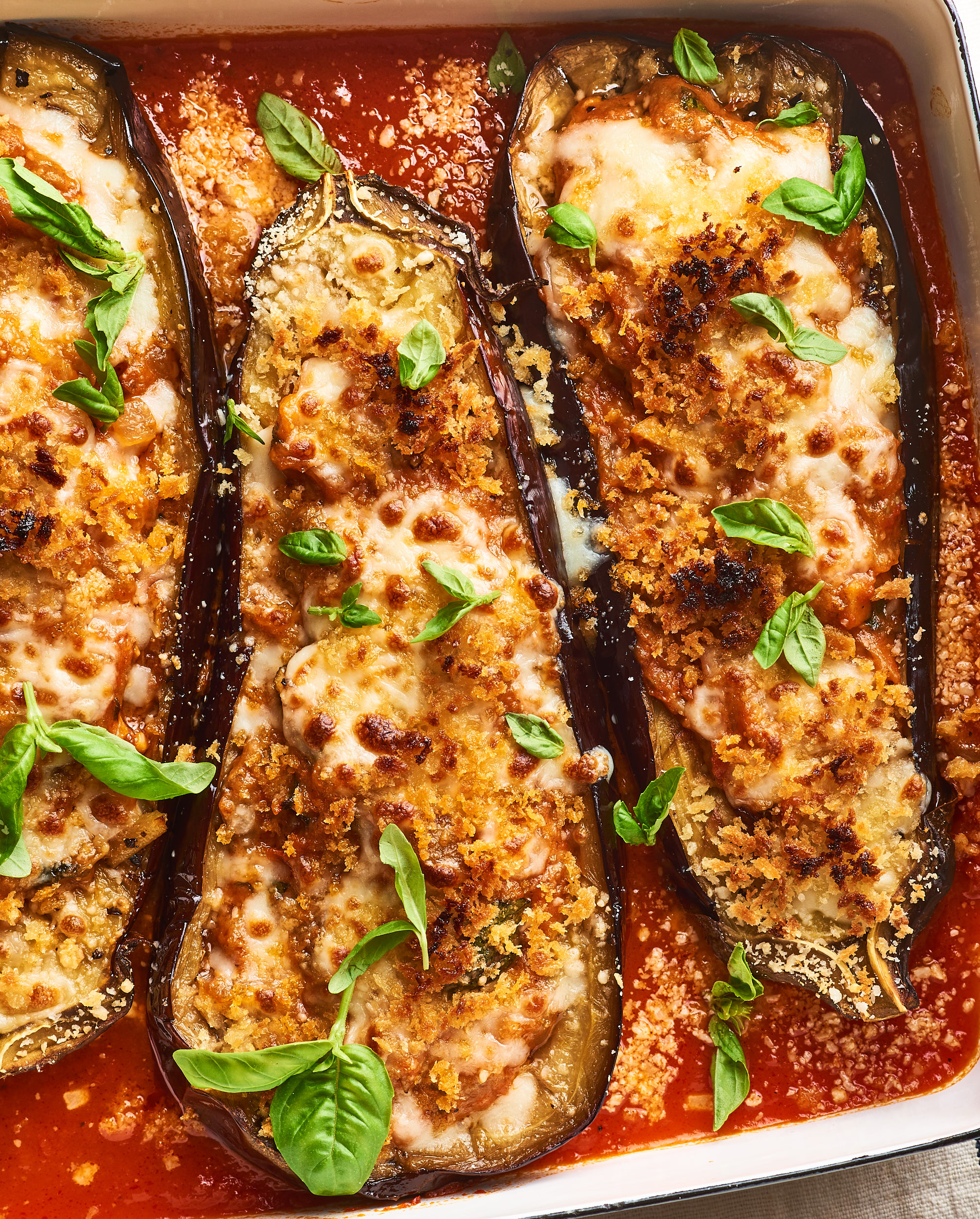 Cheese Stuffed Eggplant