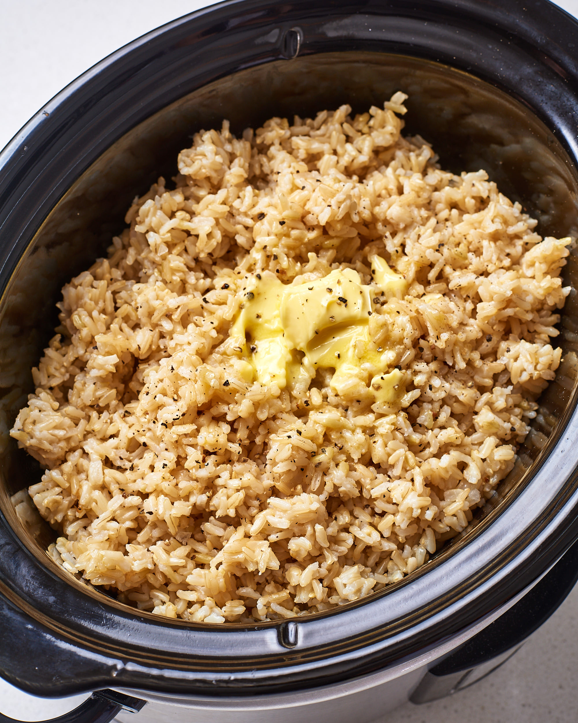 Perfect Brown Rice in a Rice Cooker • The Incredible Bulks