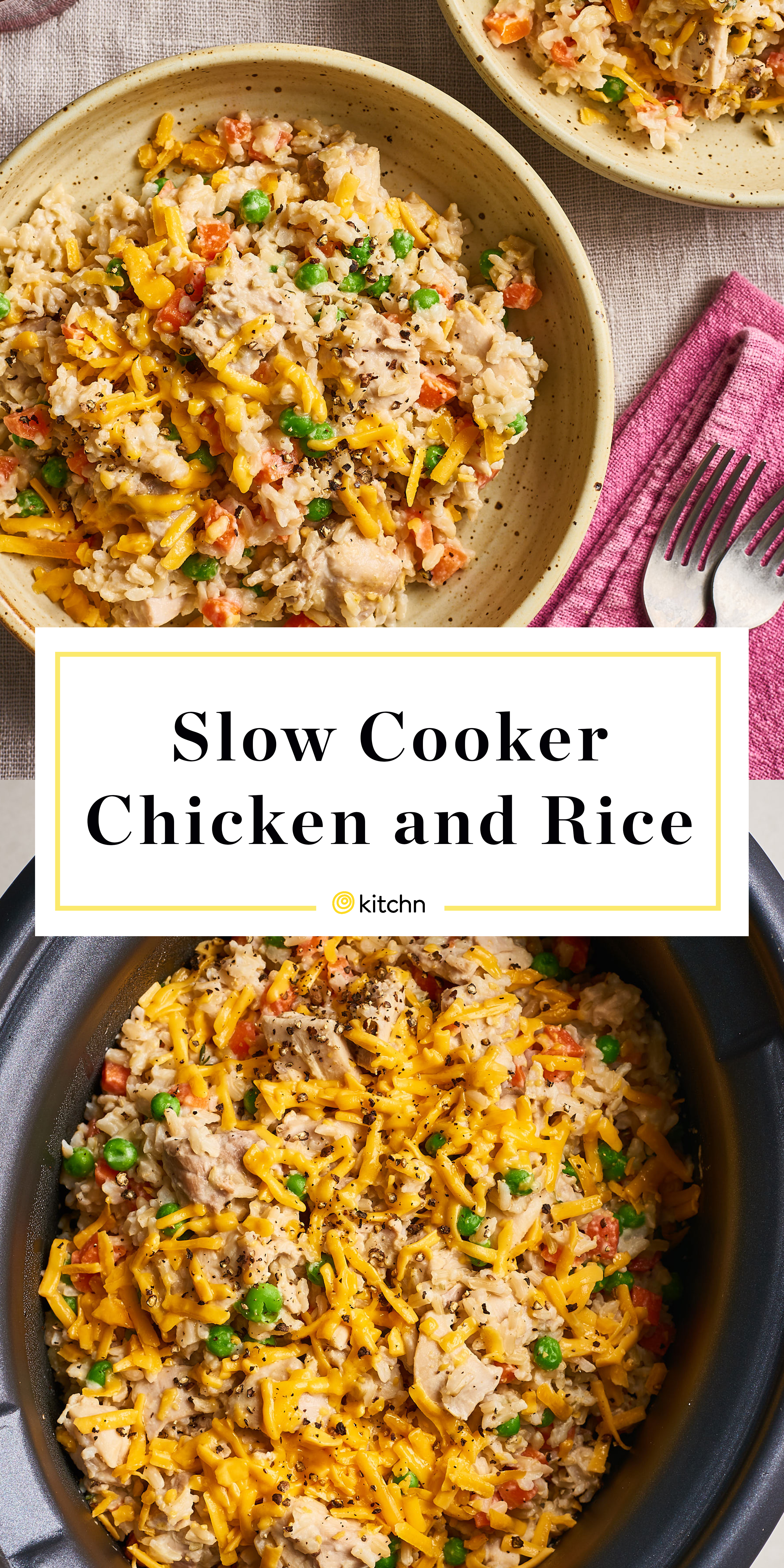 Recipe The Best Creamy Cheesy Slow Cooker Chicken And Rice