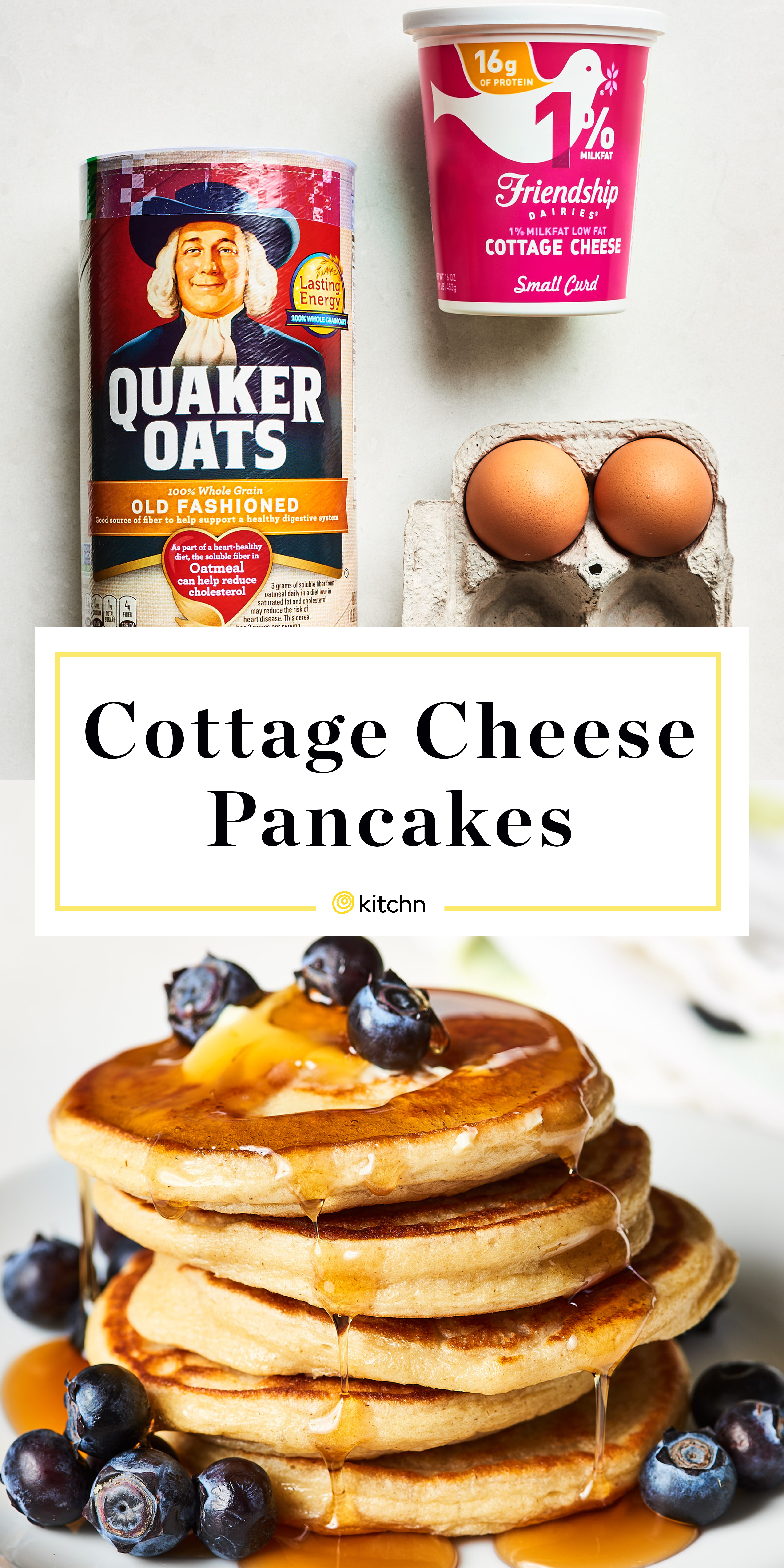 3 Ingredient Cottage Cheese Pancakes Kitchn