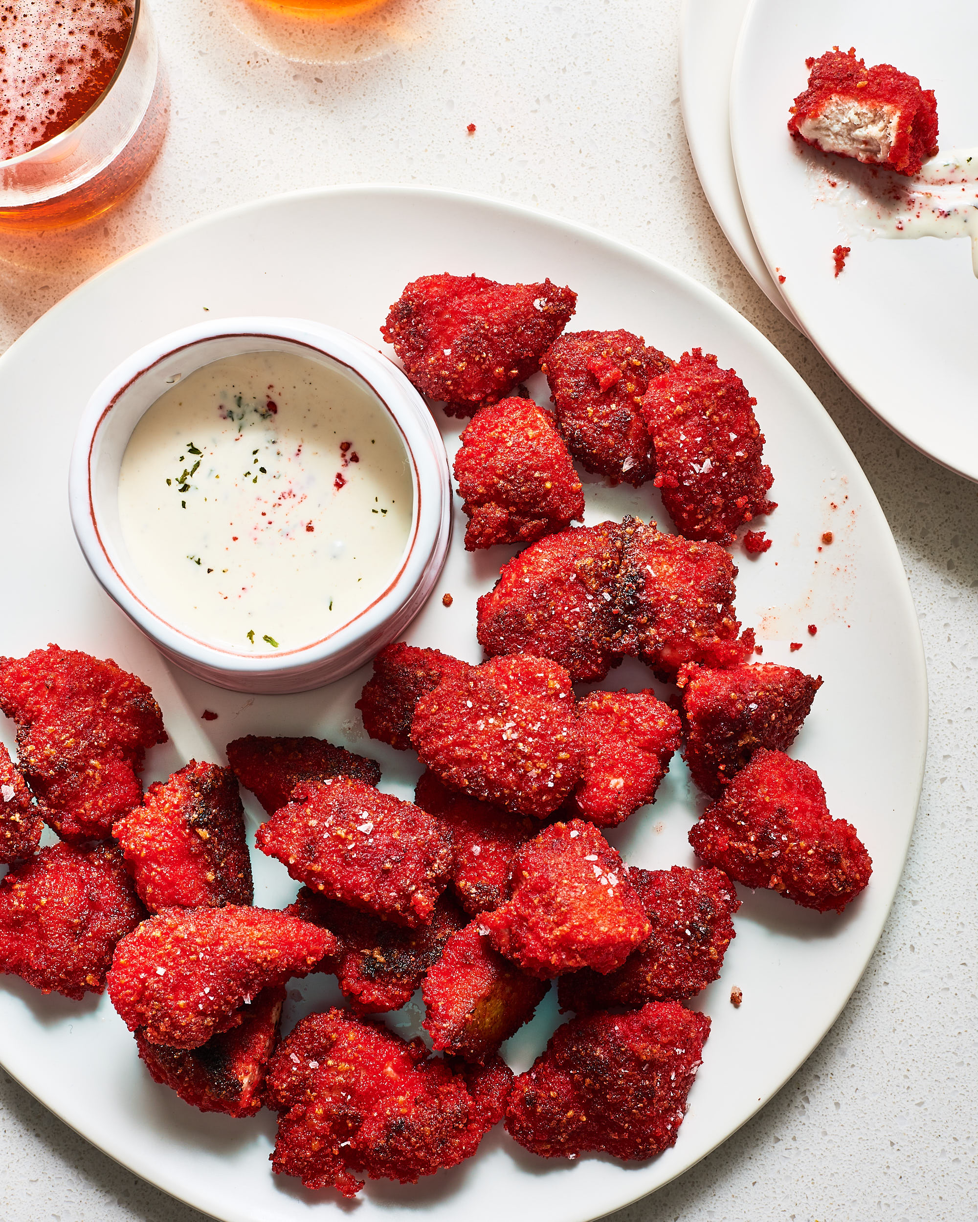 Flamin' Hot Cheetos Fried Chicken Bites | Kitchn