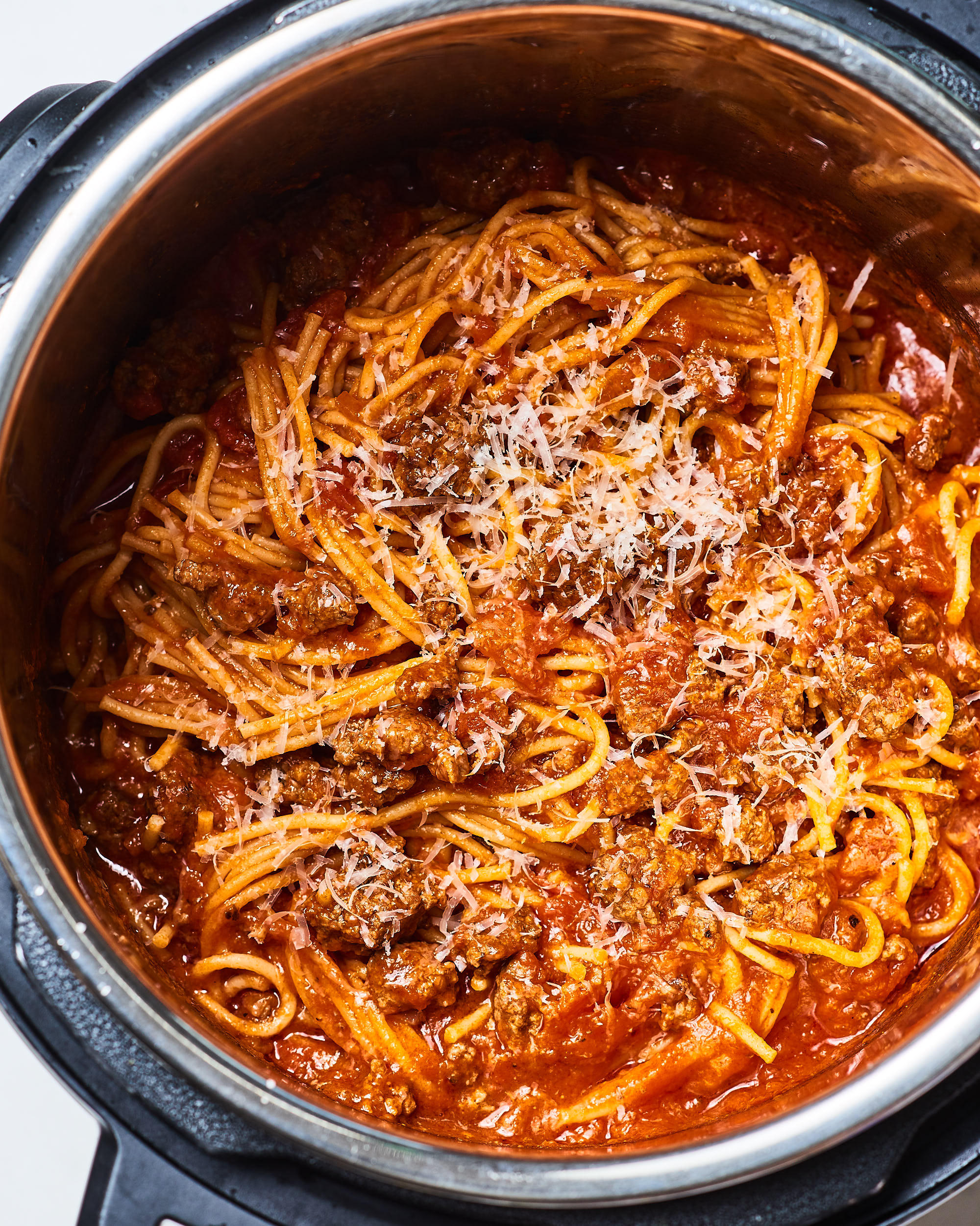 Instant Pot Spaghetti with Meat Sauce - Instant Pot Mini Recipes