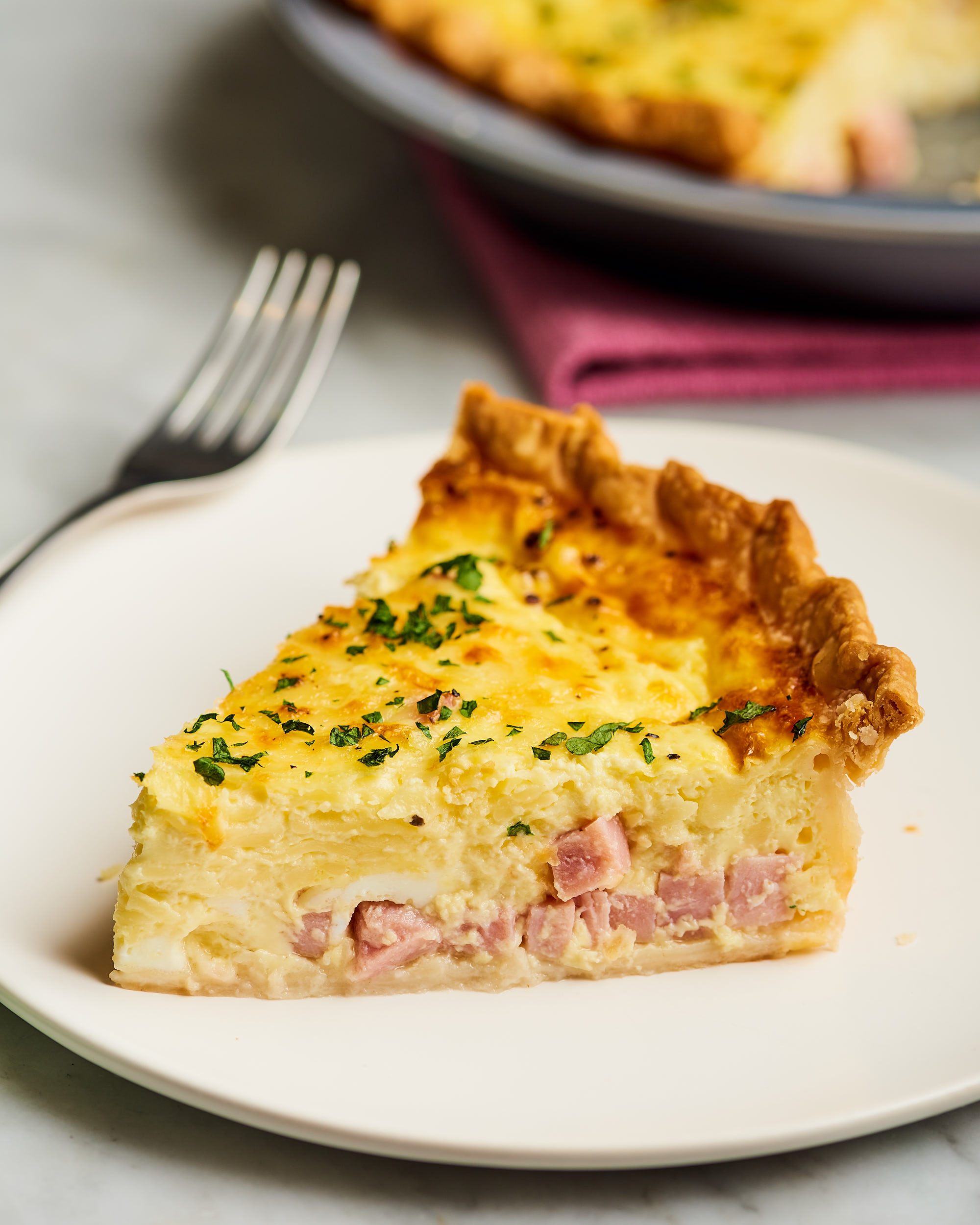 Easy Ham and Cheese Quiche