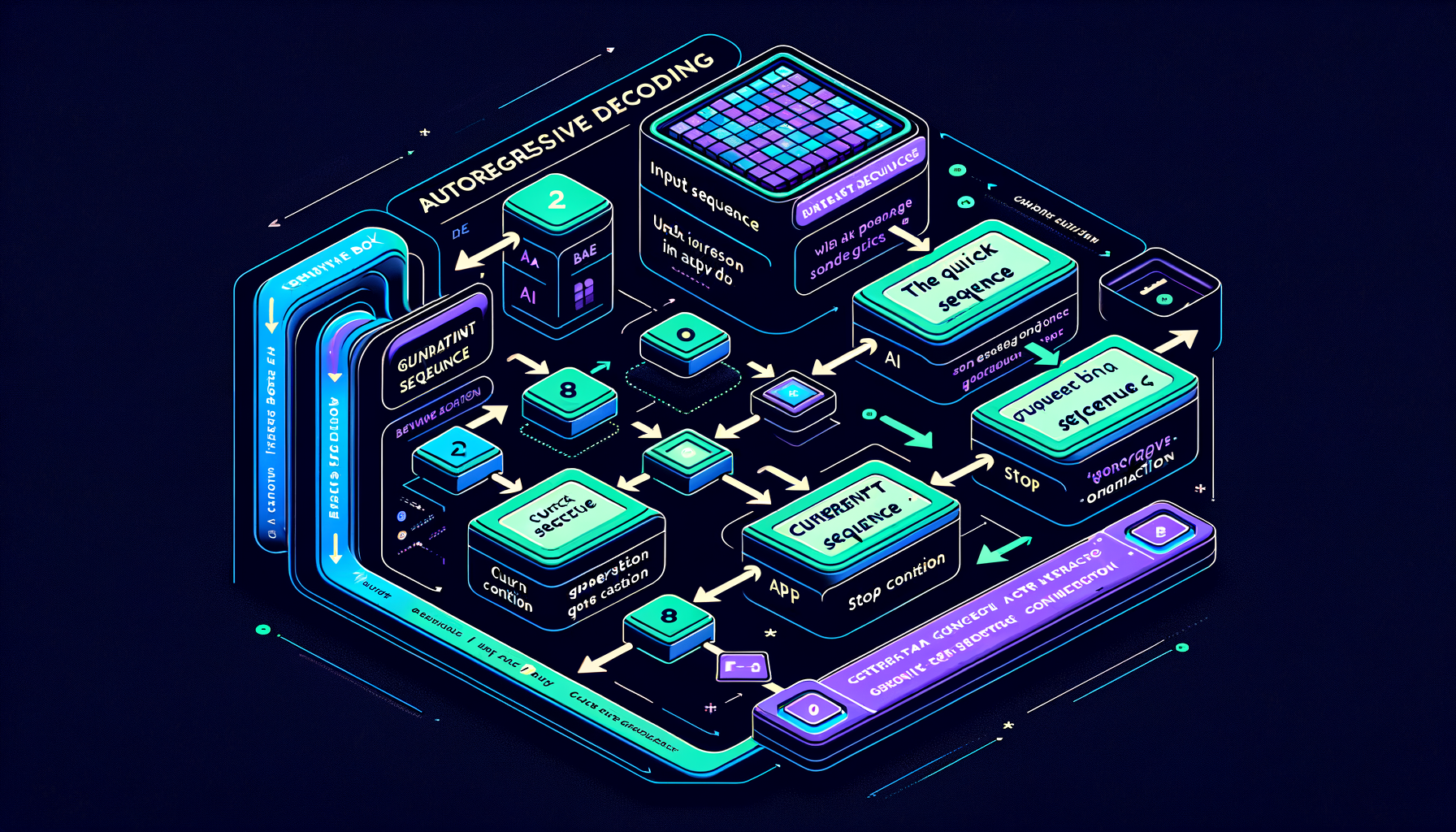 Autoregressive decoding — generating one token at a time