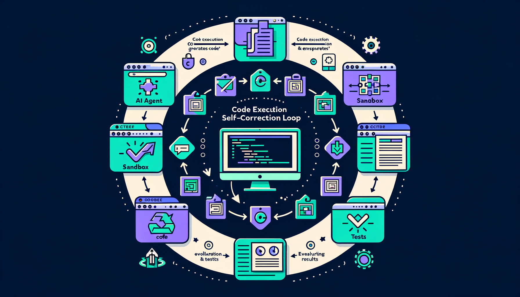 Code execution feedback — running code to self-correct