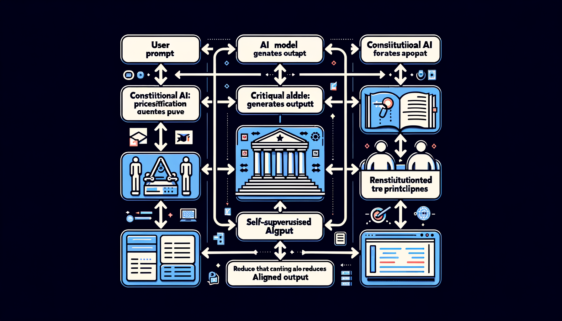 Constitutional AI — self-supervised alignment via principles