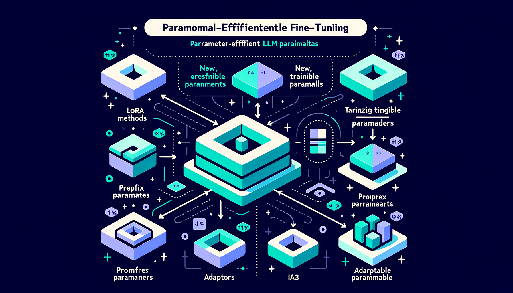PEFT methods — the parameter-efficient fine-tuning family