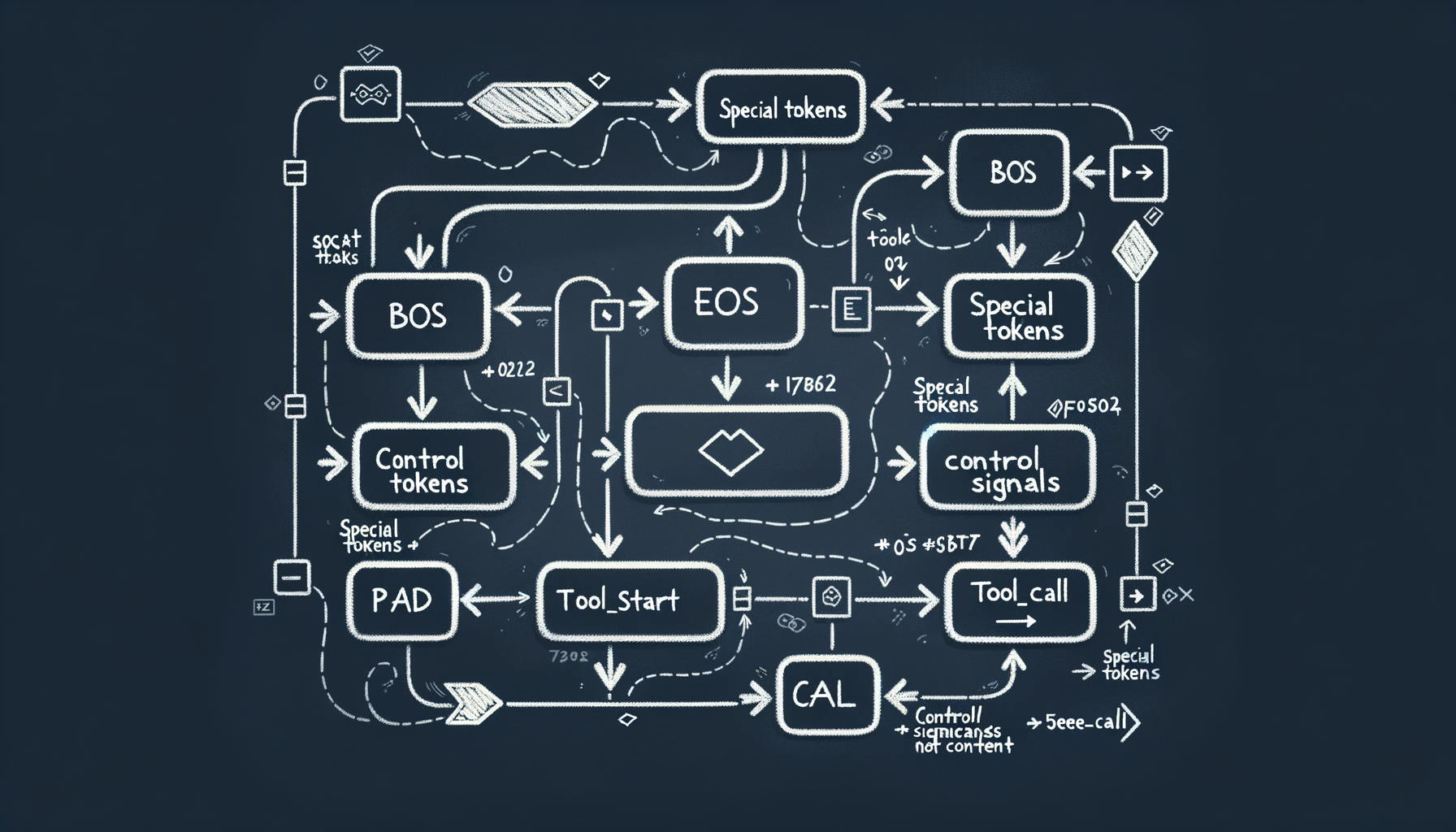 Special tokens — control signals for models