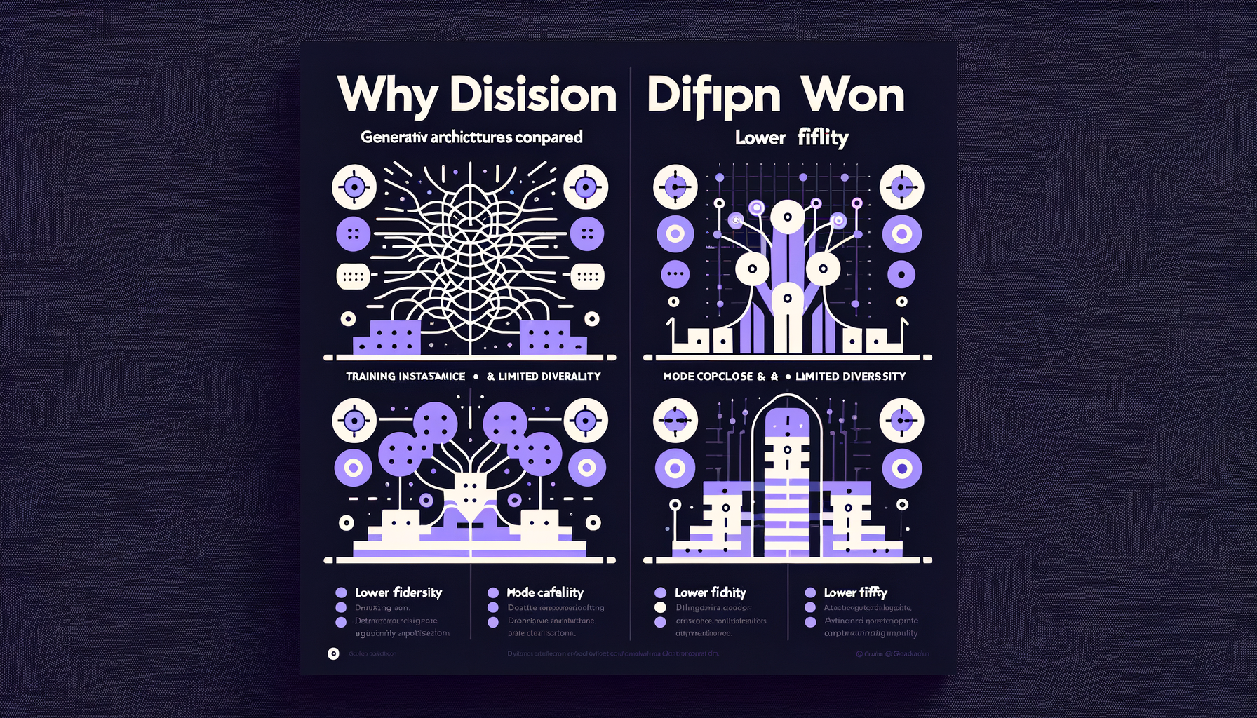 Why diffusion won — comparing generative architectures