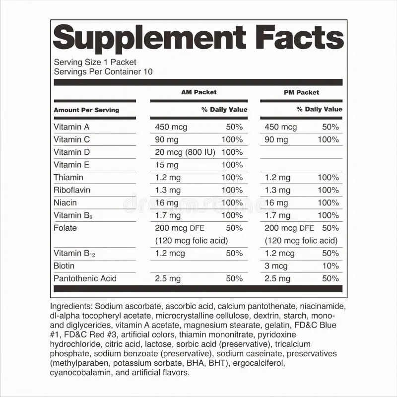 D-Aspartic Acid Supplement Facts
