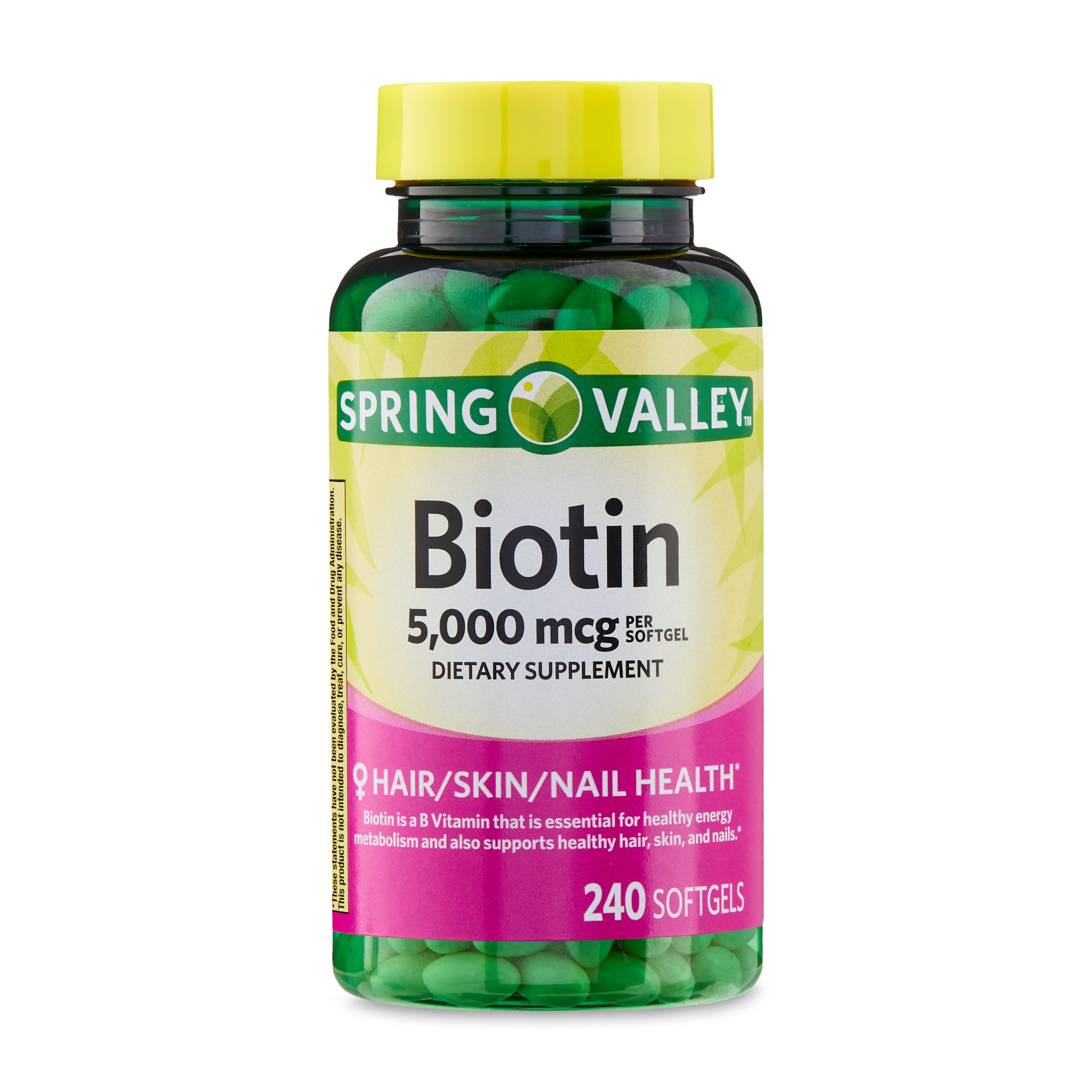 Biotin 5000 mcg Supplement Facts