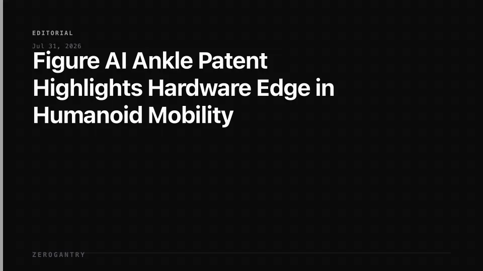 Figure AI Ankle Patent Highlights Hardware Edge in Humanoid Mobility
