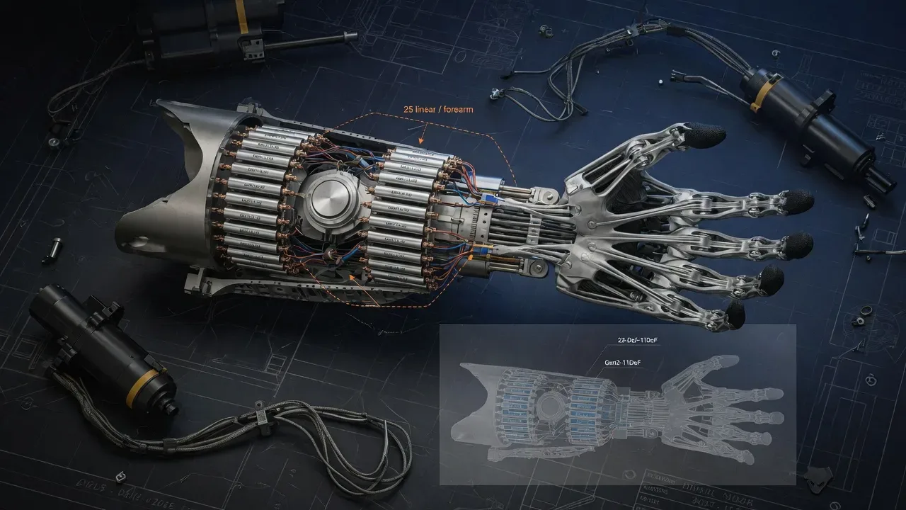 Tesla Optimus Gen 3 Hand Patents Expose Forearm Actuator Bottlenecks