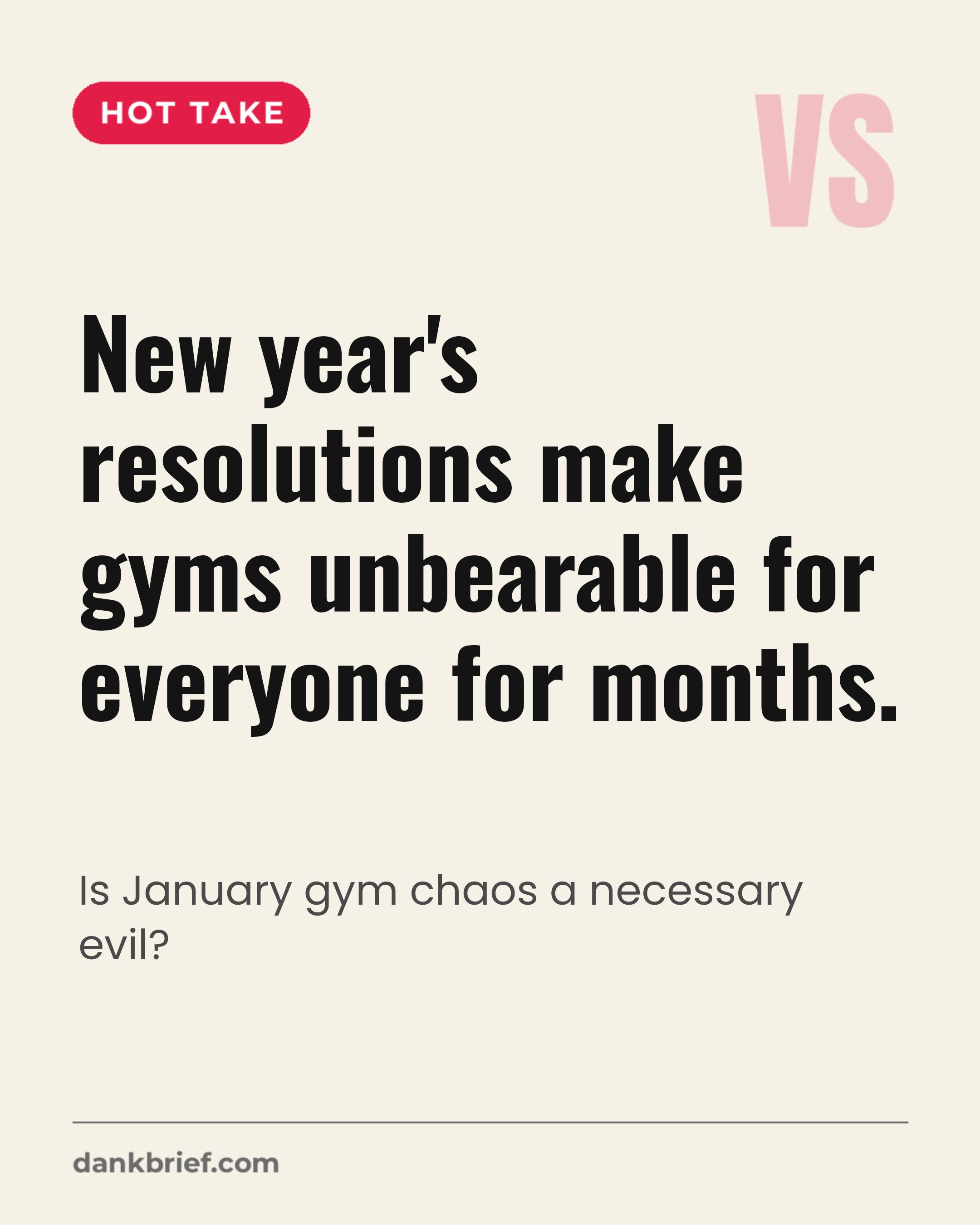 New Year's Gym Crowds Are Annoying
