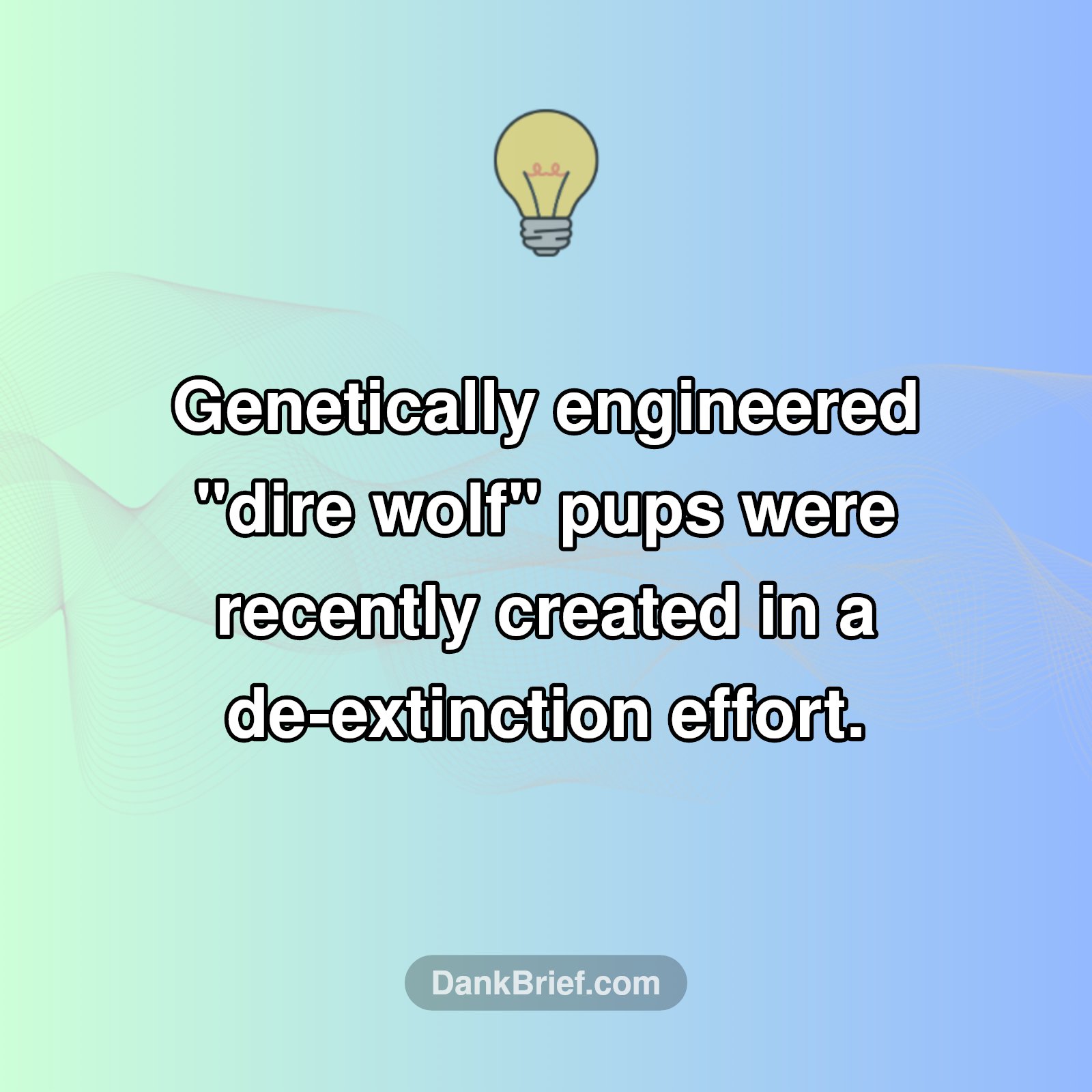 De-Extinction Realized!