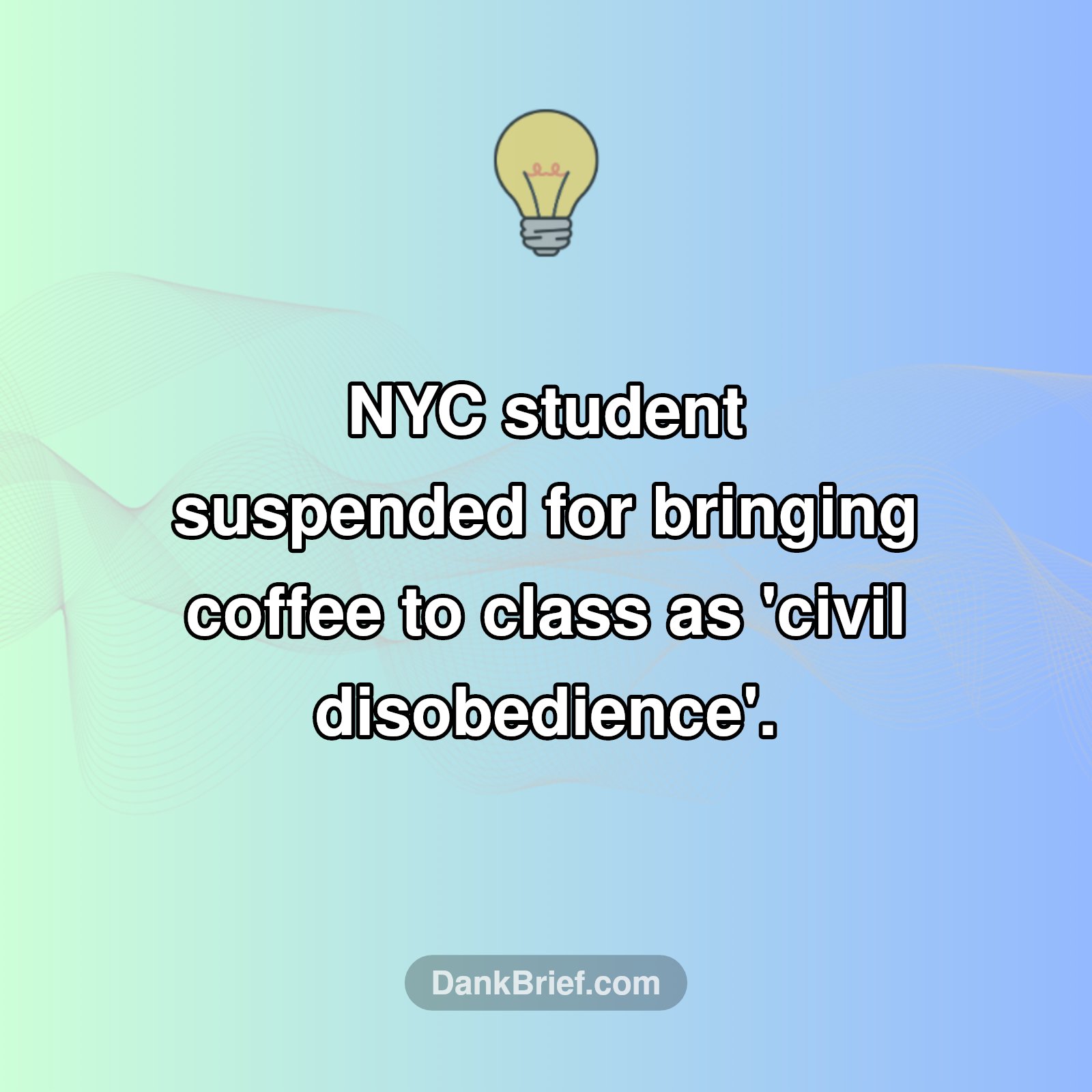 Seriously? Coffee Crime in NYC Schools!