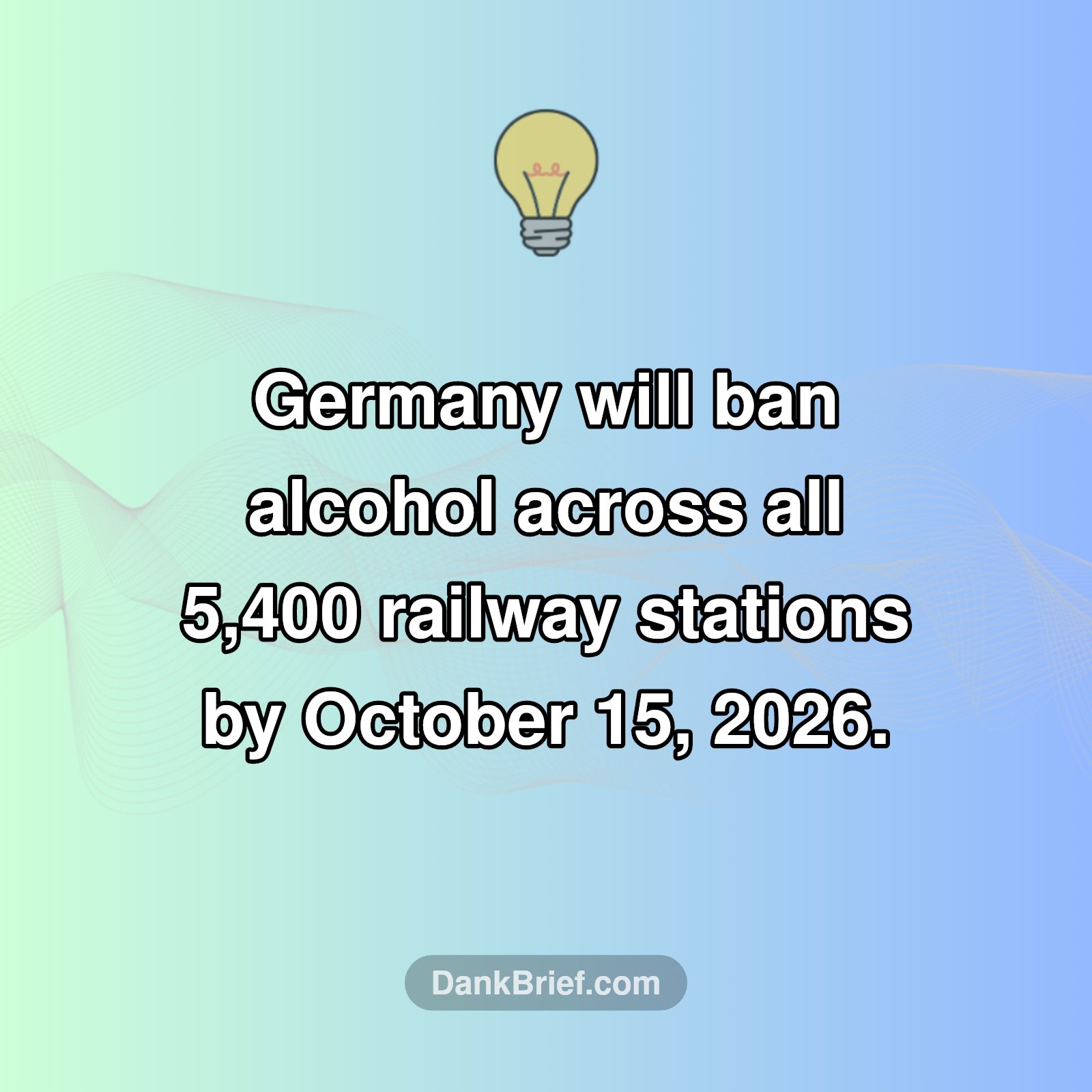 Germany's Trains Are Going Dry!