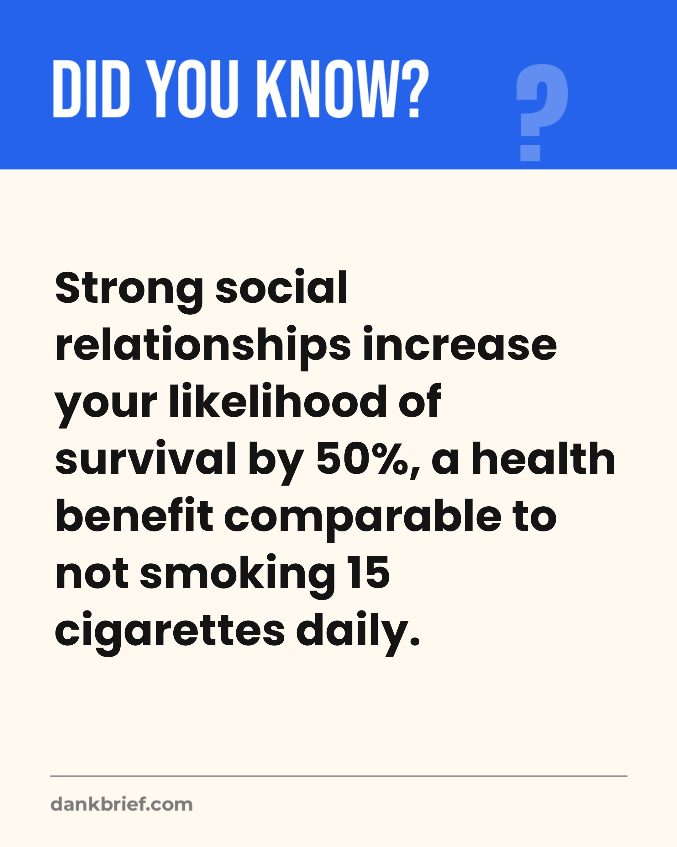 Strong Relationships Boost Longevity by 50%