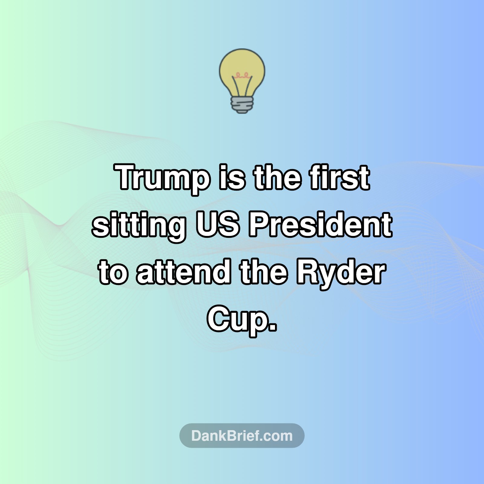 Presidential First on the Green!