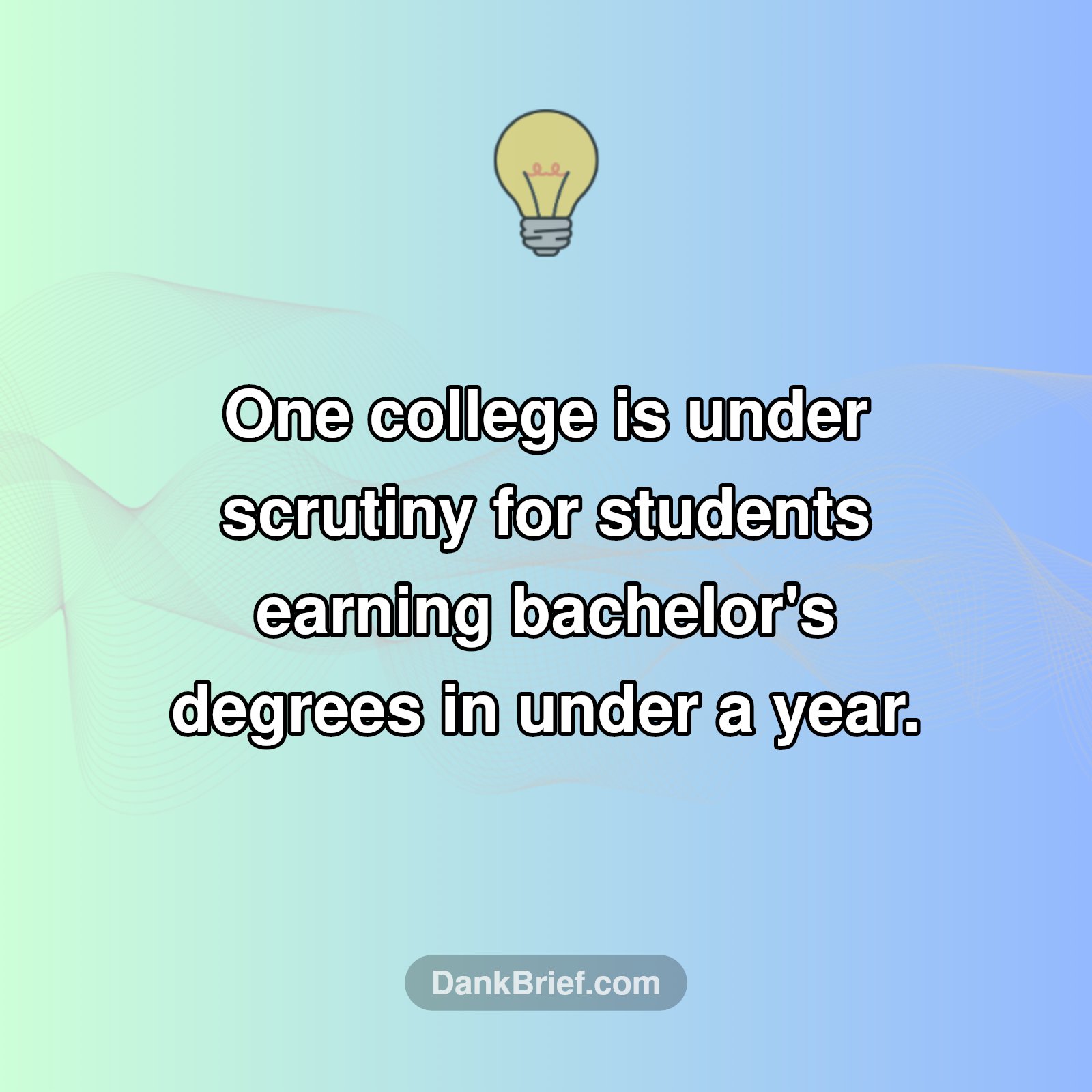 Degree in a Flash?
