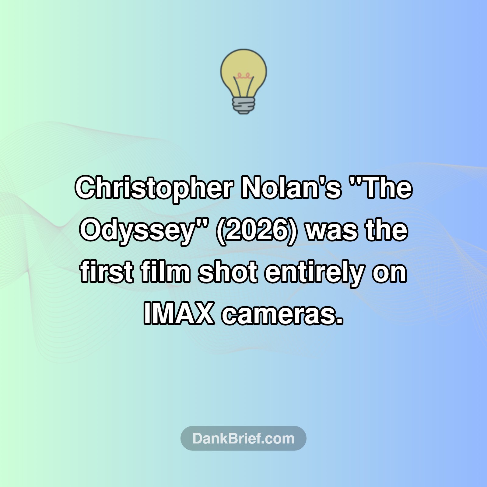 Nolan's Epic IMAX First!
