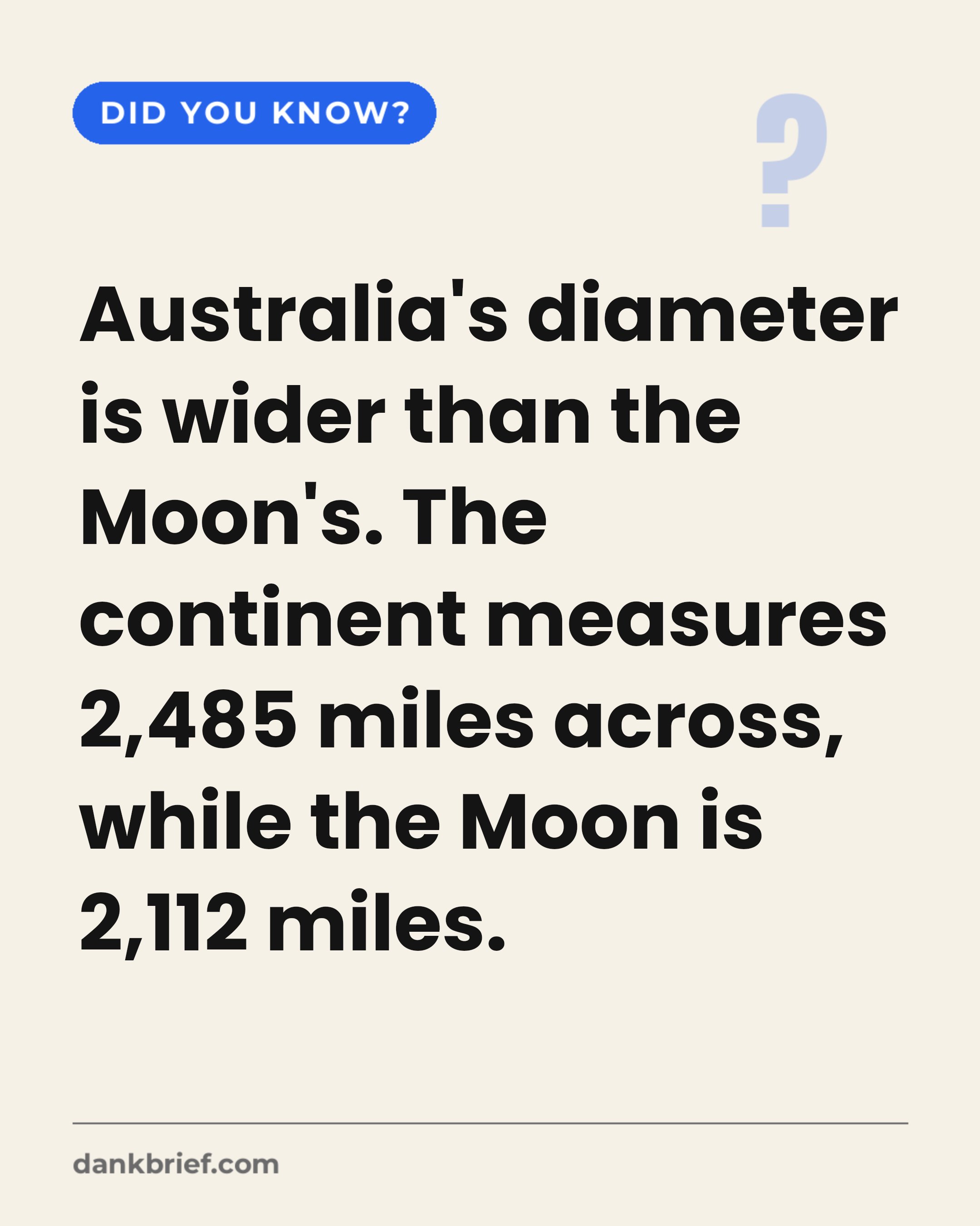 Australia Wider Than the Moon