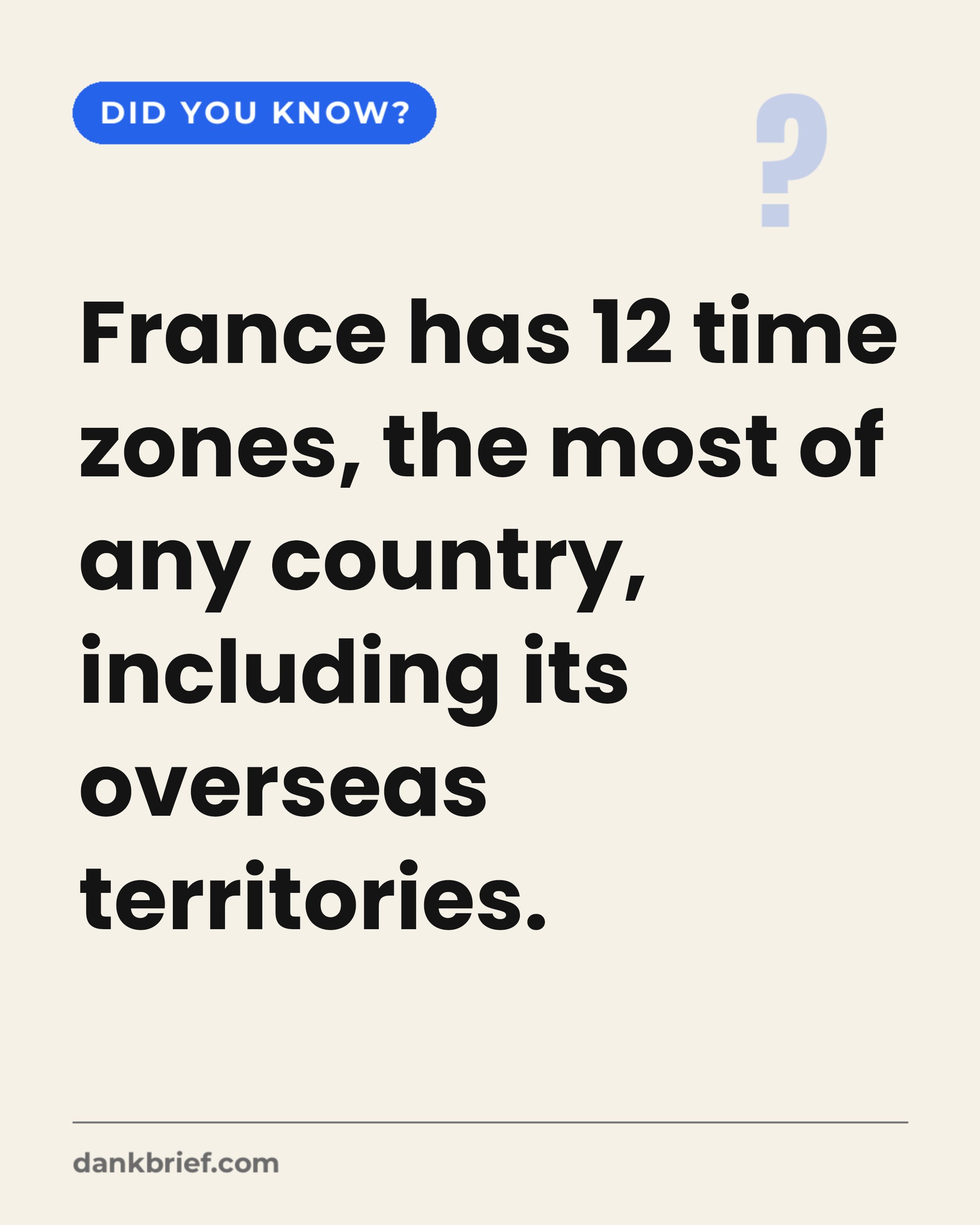 France's Many Time Zones