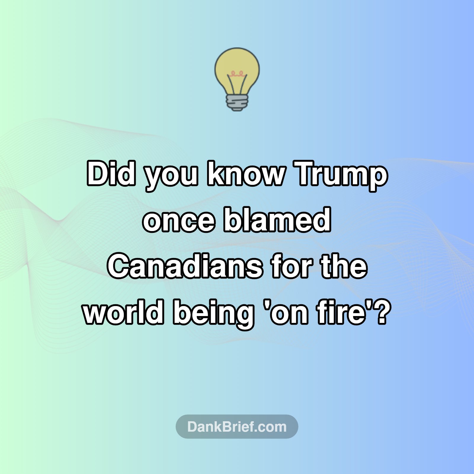 Trump's Unexpected Blame Game