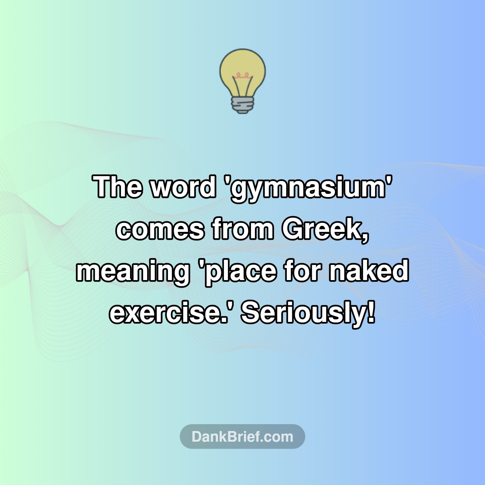 Ancient Gyms Were... NAKED?