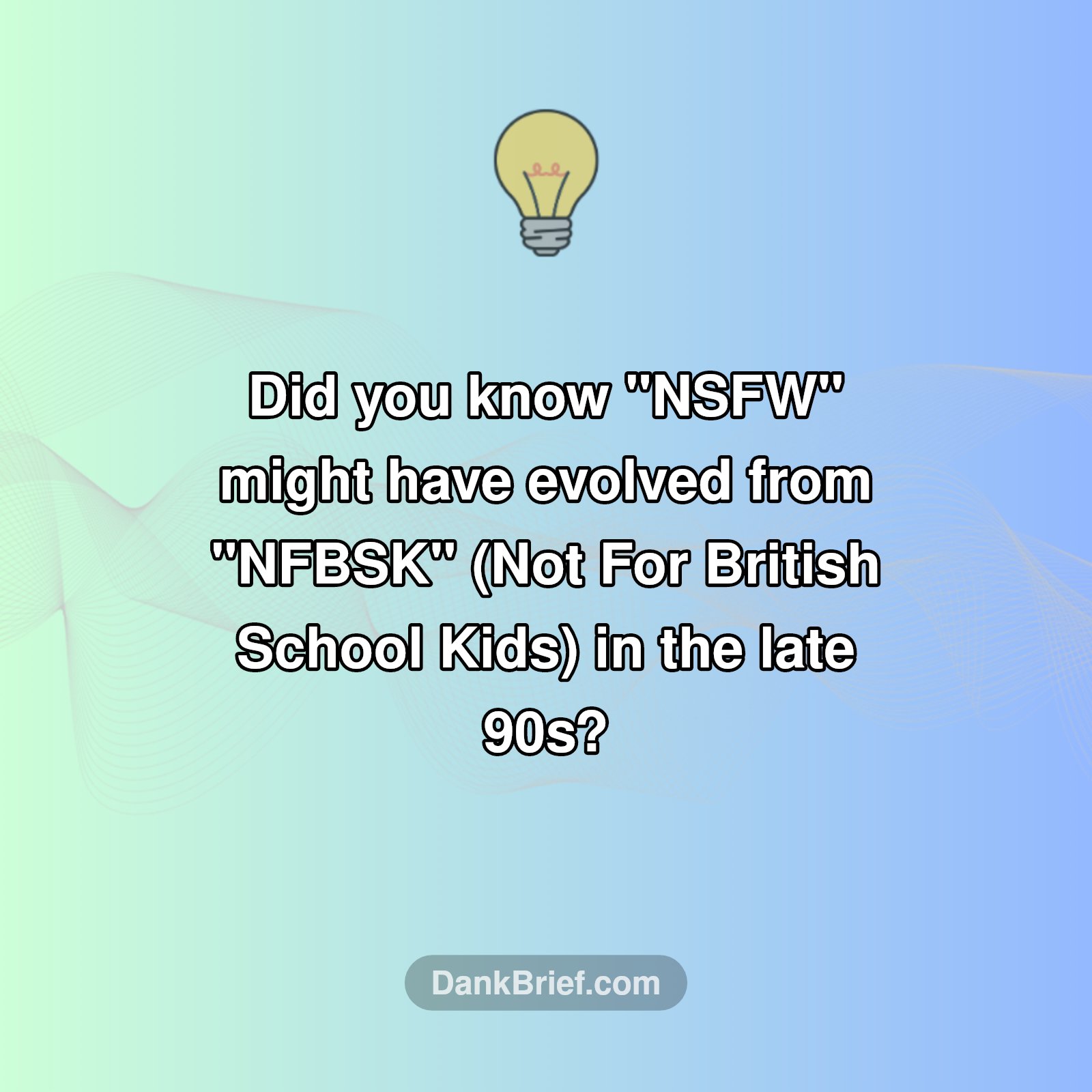 The Surprising Origin of 'NSFW'