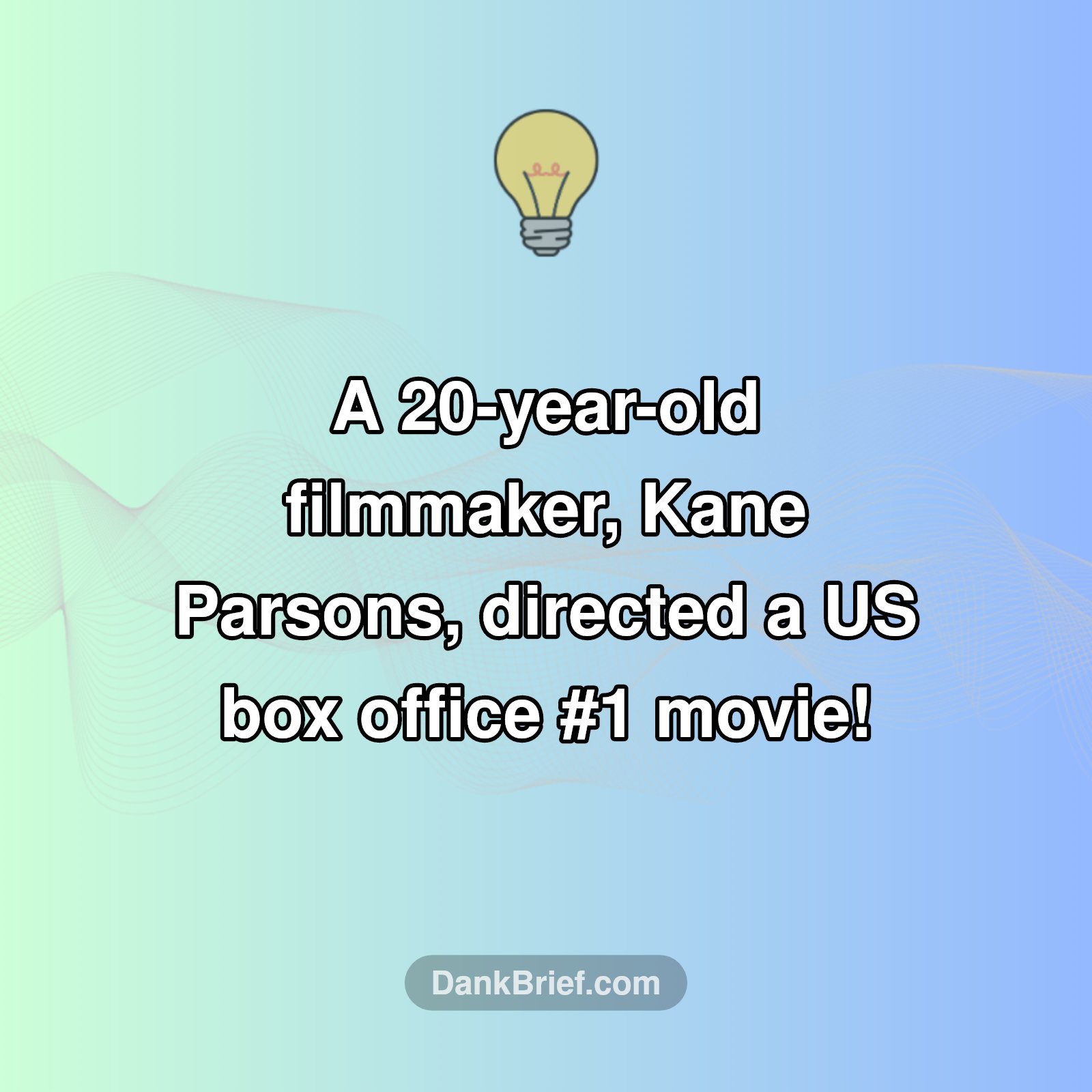 Youngest Director to Hit #1!