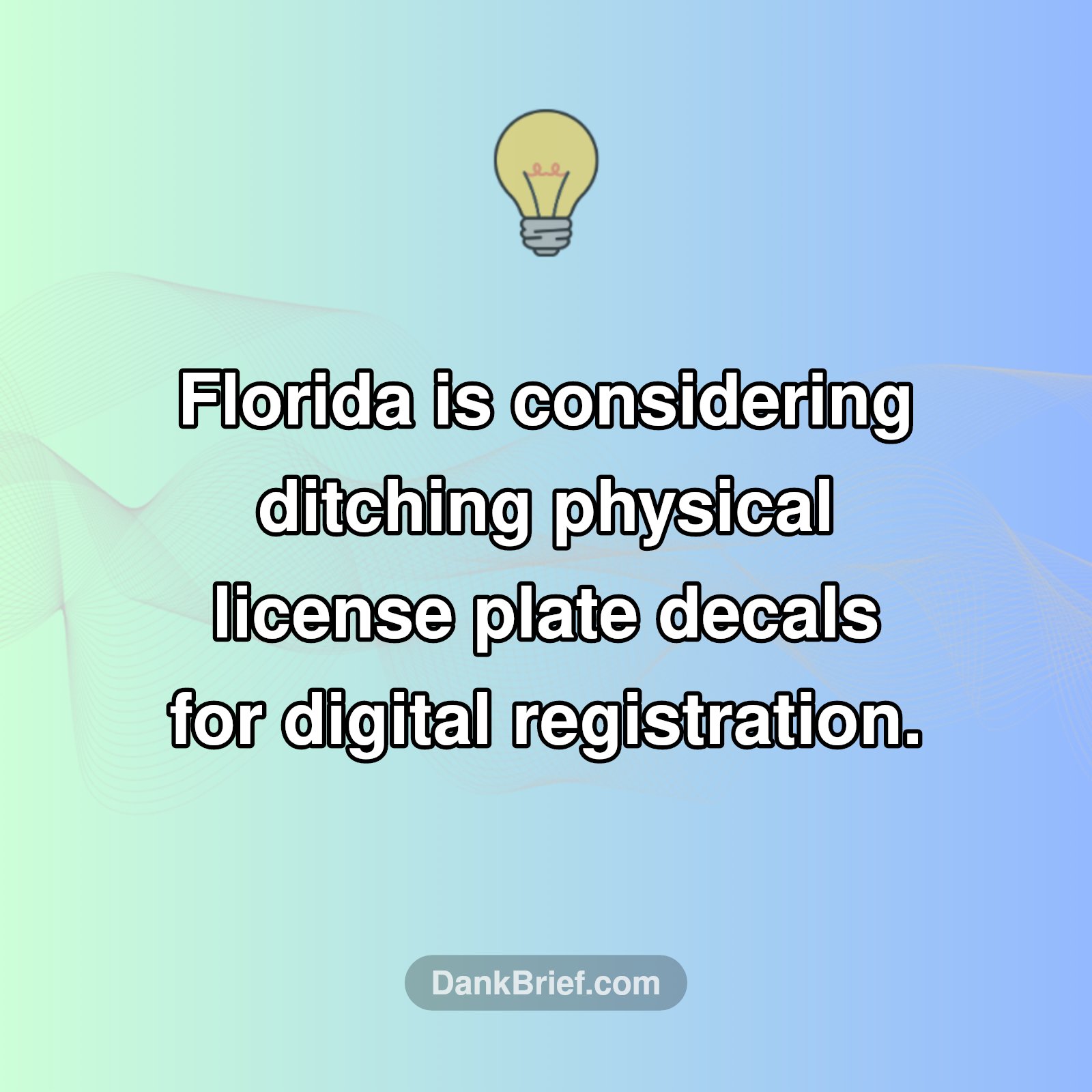 Digital Driving: Florida's License Plate Overhaul