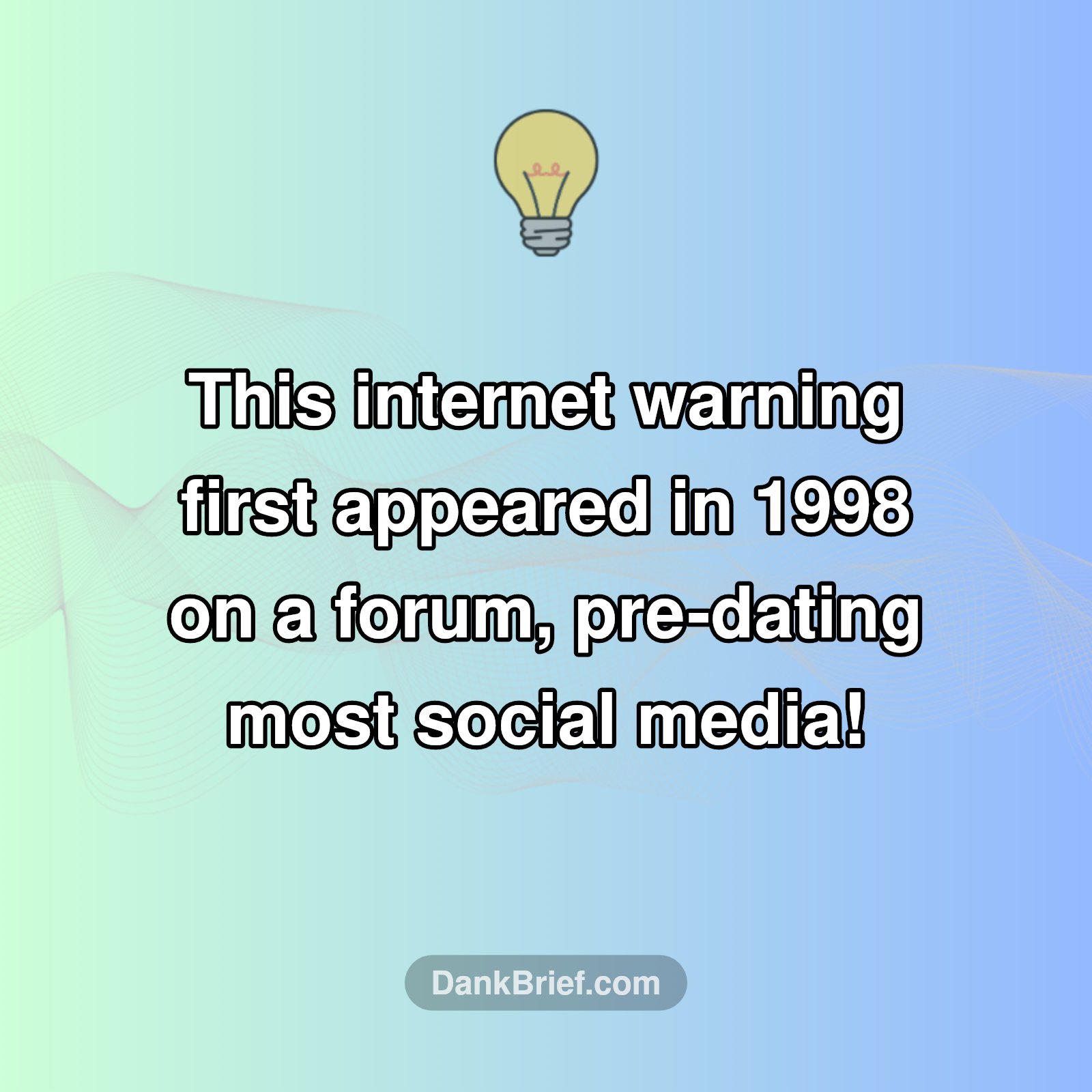 DYK the OG origin of 'NSFW'?