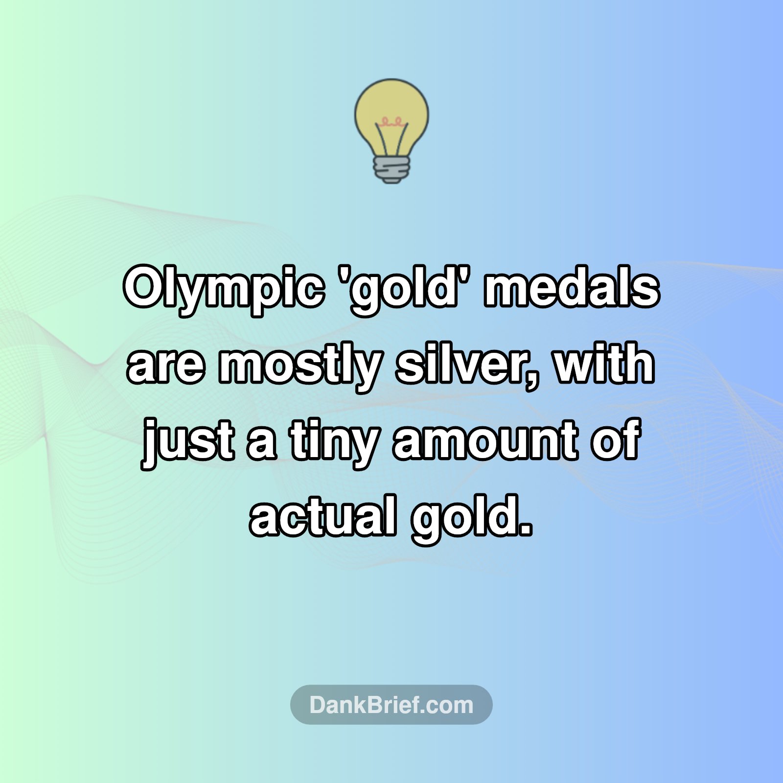 Olympic 'Gold' Isn't Pure Gold?!