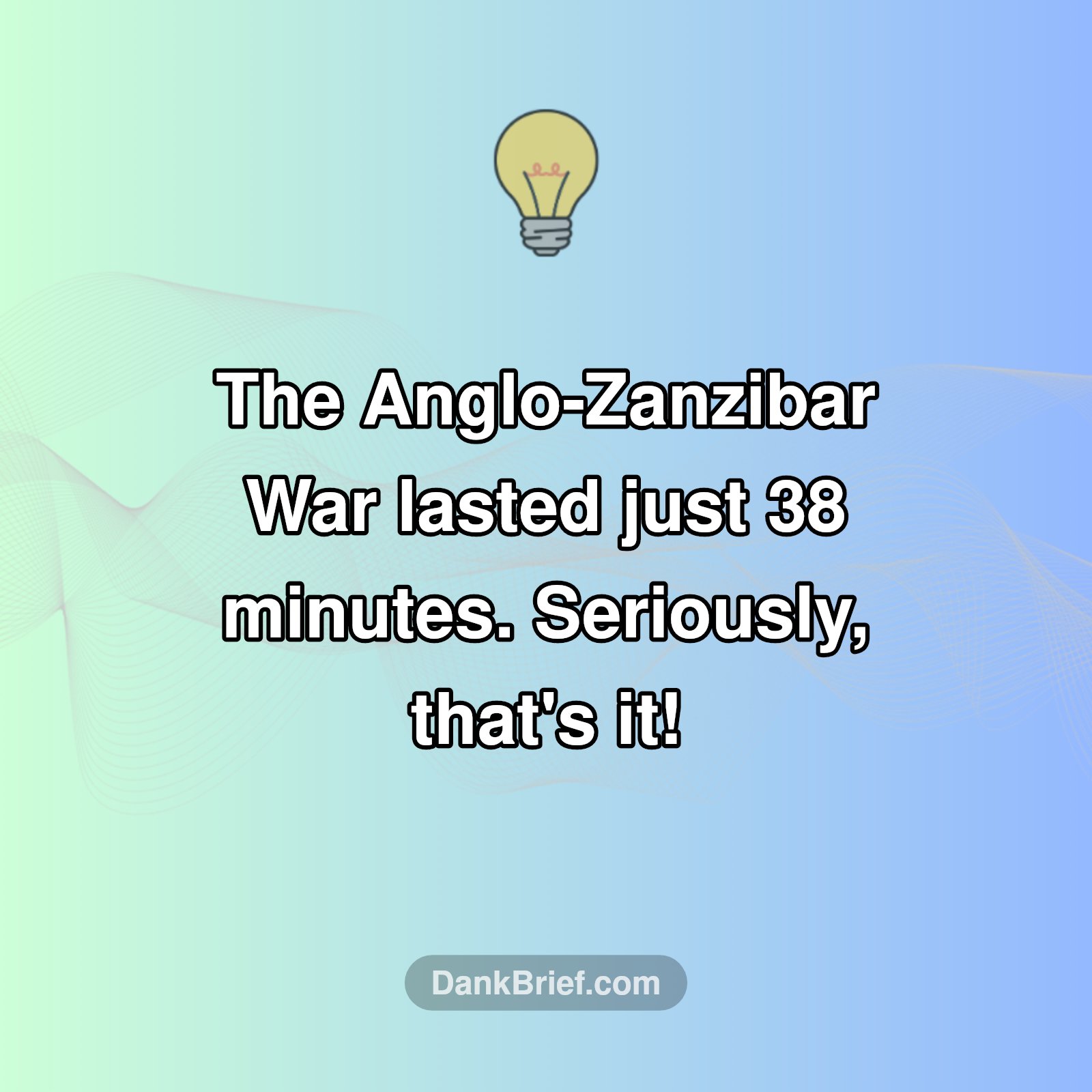 Shortest War EVER?!