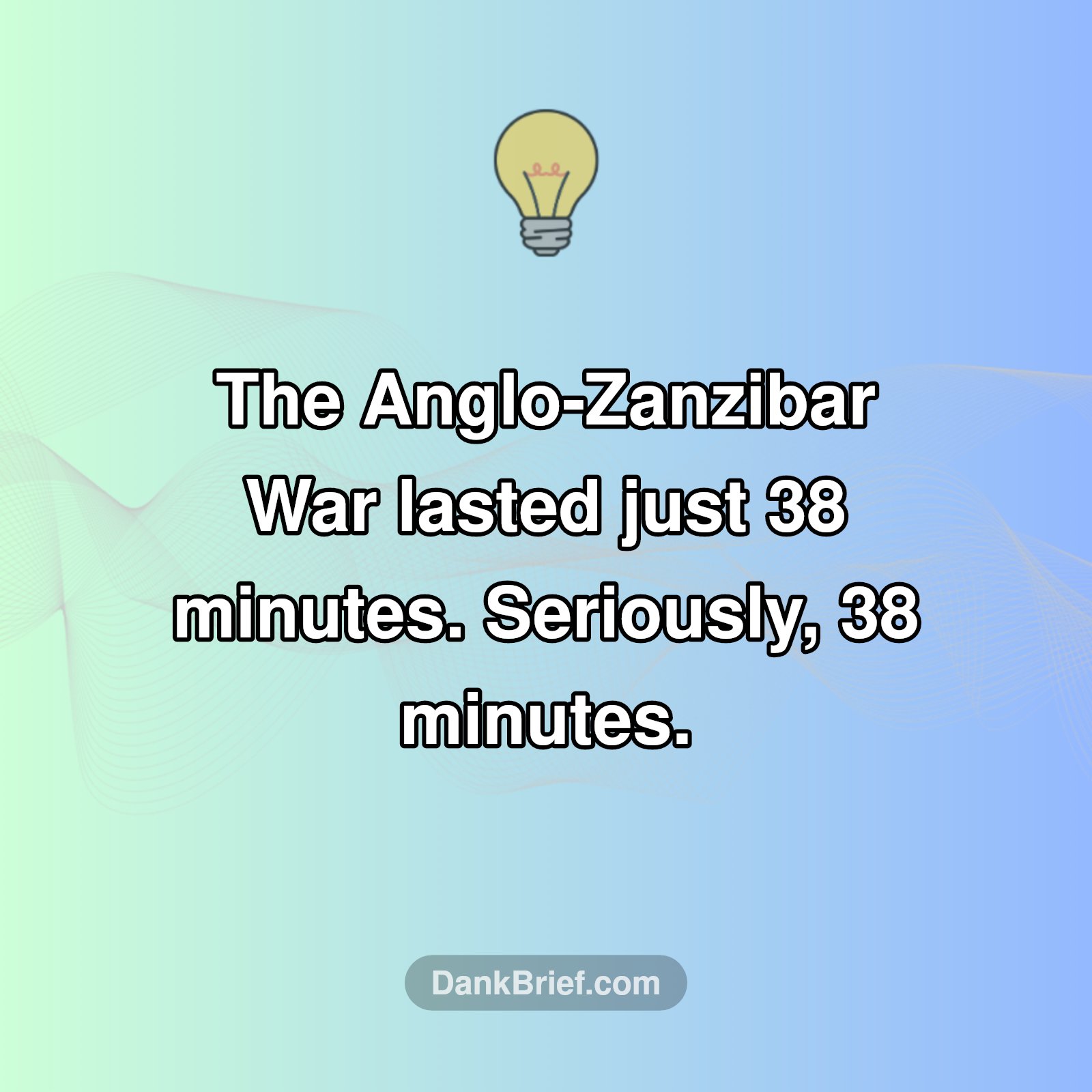The SHORTEST War Ever?!