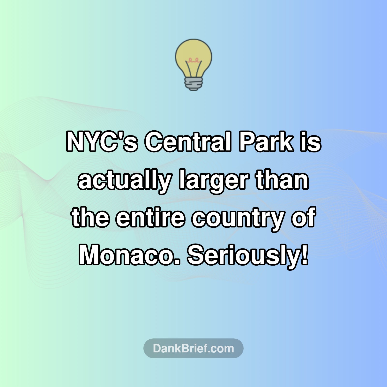 Bigger Than a Country?!