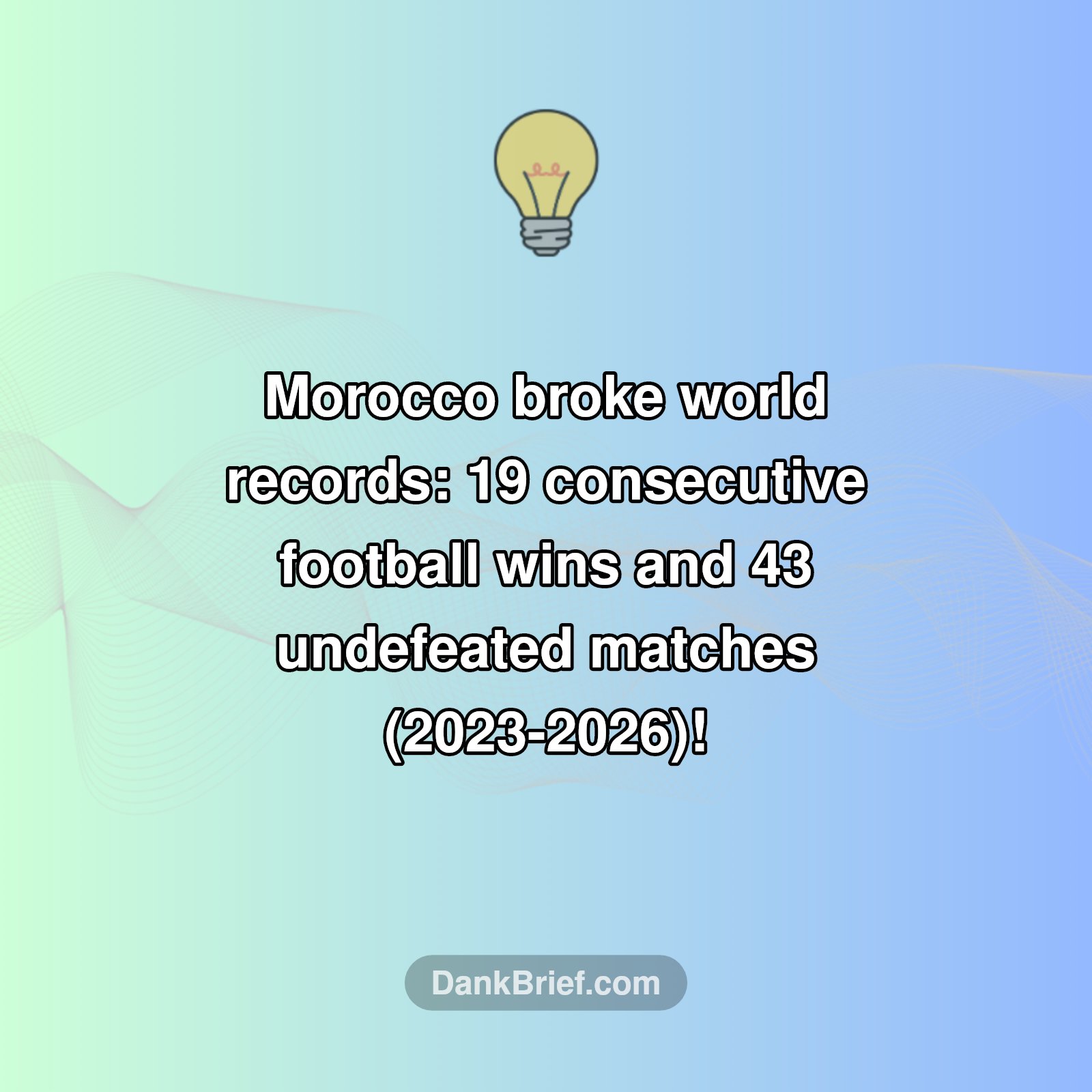 Did You Know: Morocco's Unstoppable Football Streak?