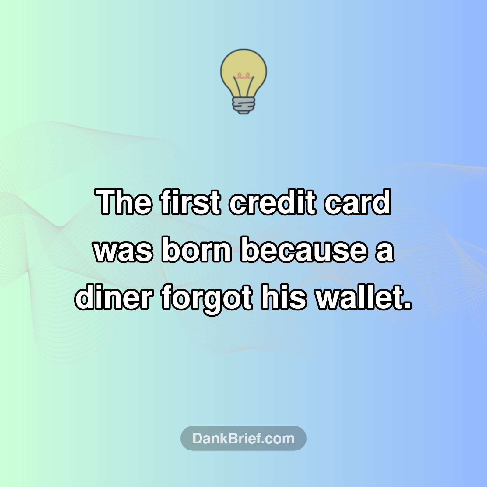 Wallet Fail Led to Credit Cards?!