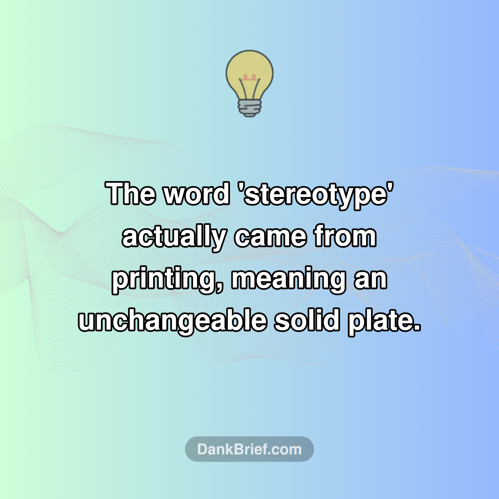 Mind Blown: Where 'Stereotype' Really Came From!